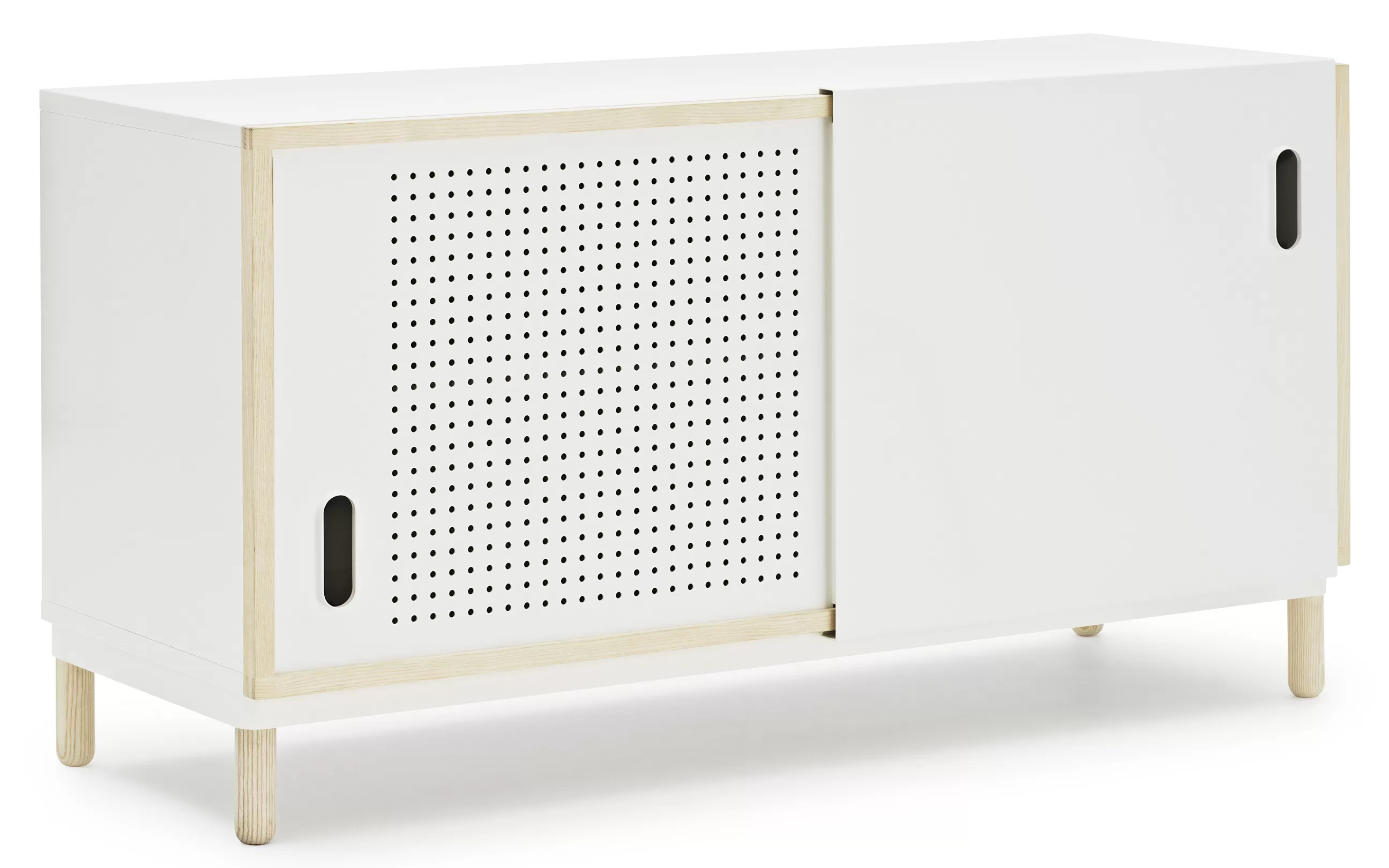 Meubles Tv>Normann Copenhagen Buffet Kabino Metal Bois / Meuble Tv - L 114 Cm - Blanc