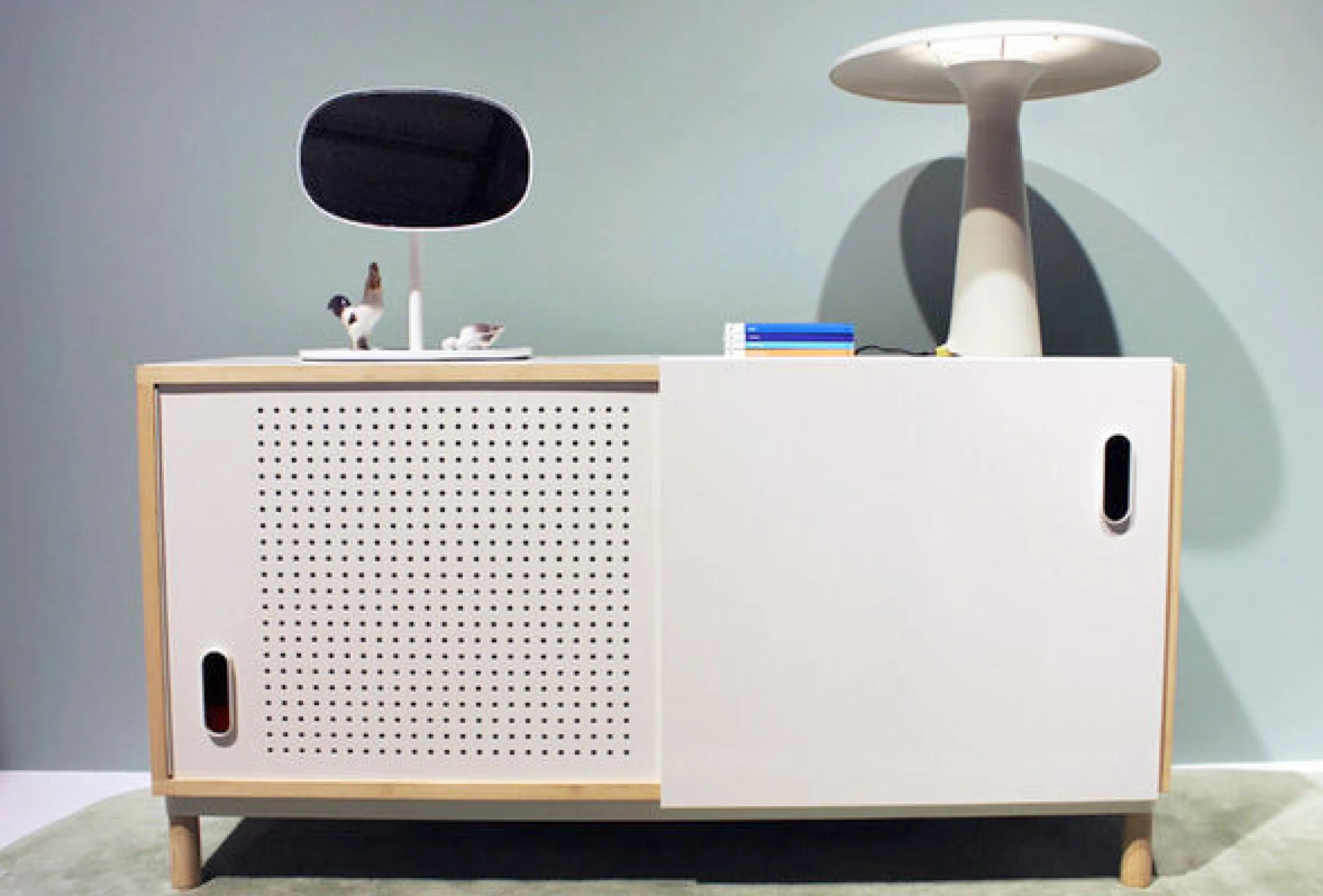 Meubles Tv>Normann Copenhagen Buffet Kabino Metal Bois / Meuble Tv - L 114 Cm - Blanc