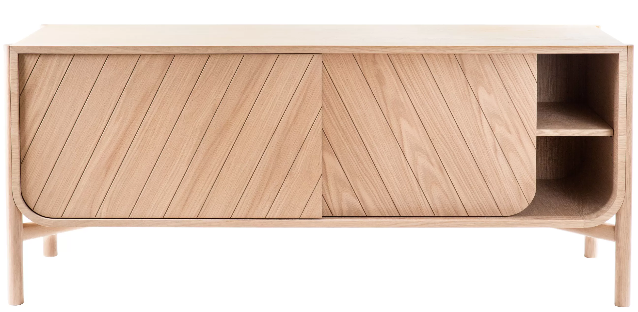 Meubles Tv>Harto Buffet Marius Bois Naturel / Meuble Tv - L 155 X H 65 Cm - Chene Naturel