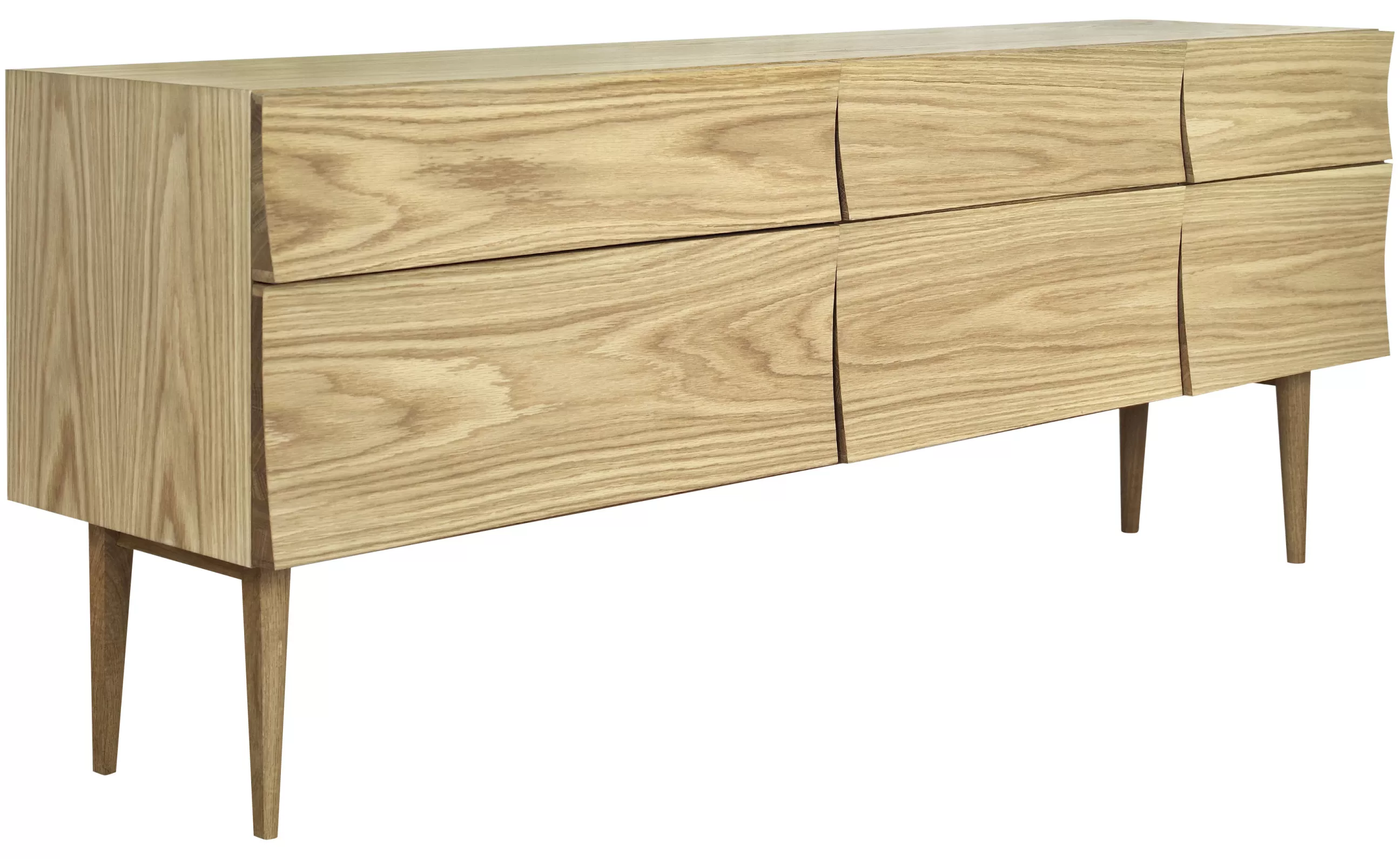 Meubles Tv>Muuto Buffet Reflect Large Bois Naturel / L 180 Cm - 2 Portes & 2 Tiroirs - Bois Clair