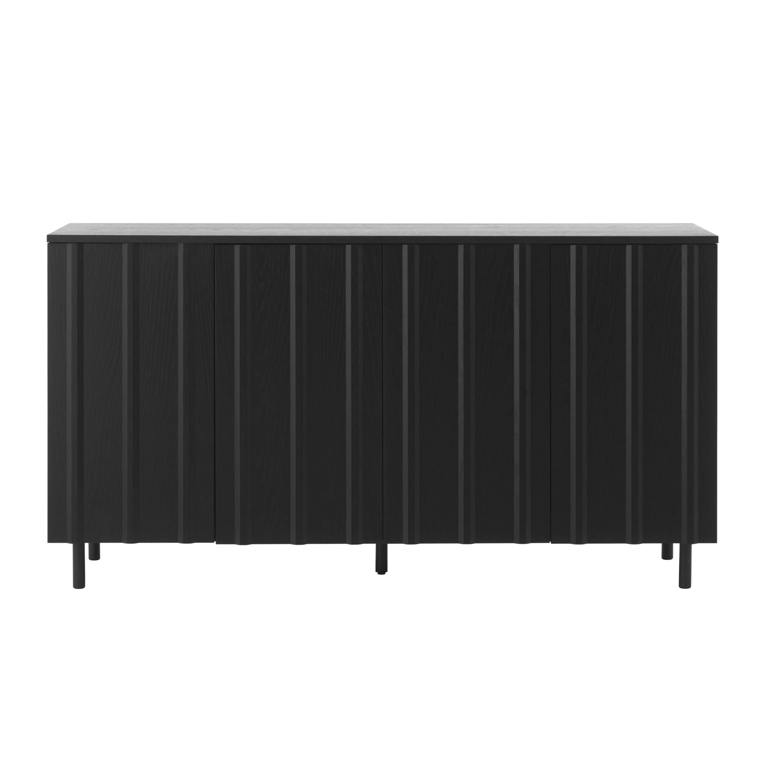 Commodes Buffets Armoires>Normann Copenhagen Buffet Rib Bois/ L 159 X H 86,5 Cm - Noir
