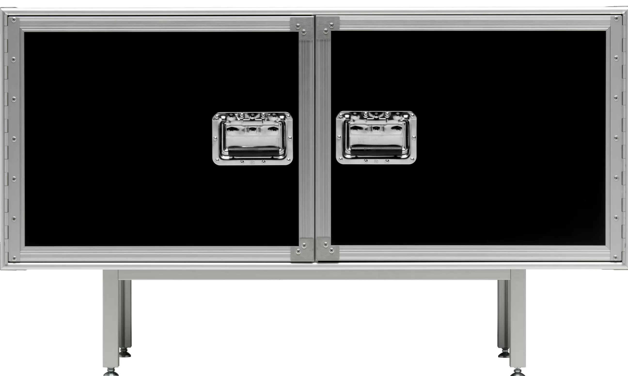Meubles Tv>Diesel with Moroso Buffet Total Flightcase Metal Boisl 120 Cm - Noir