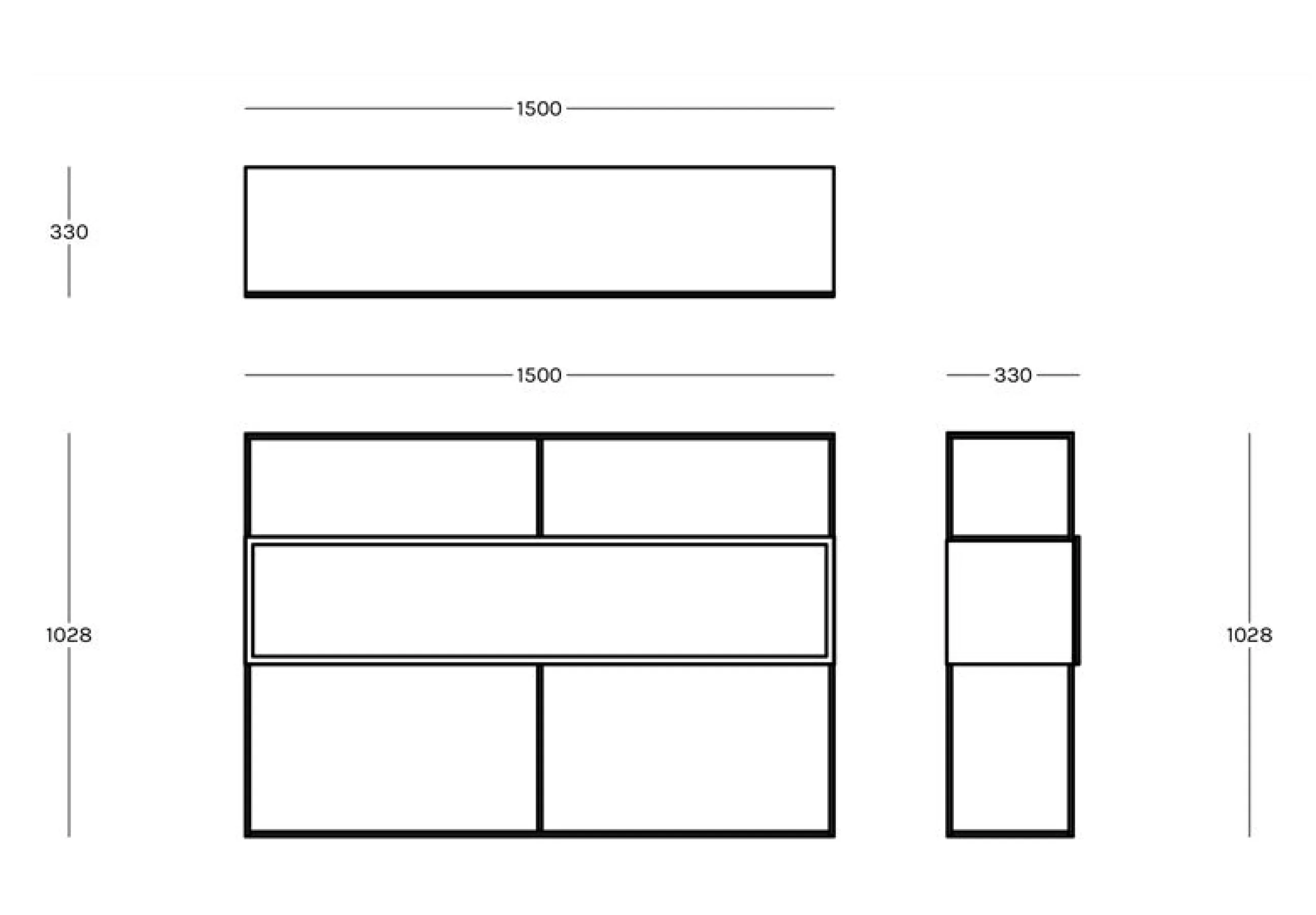 Mobilier Lumineux>Zeus Buffet Tristano Metal/ Avec Eclairage Led - L 150 X H 103 Cm - Noir