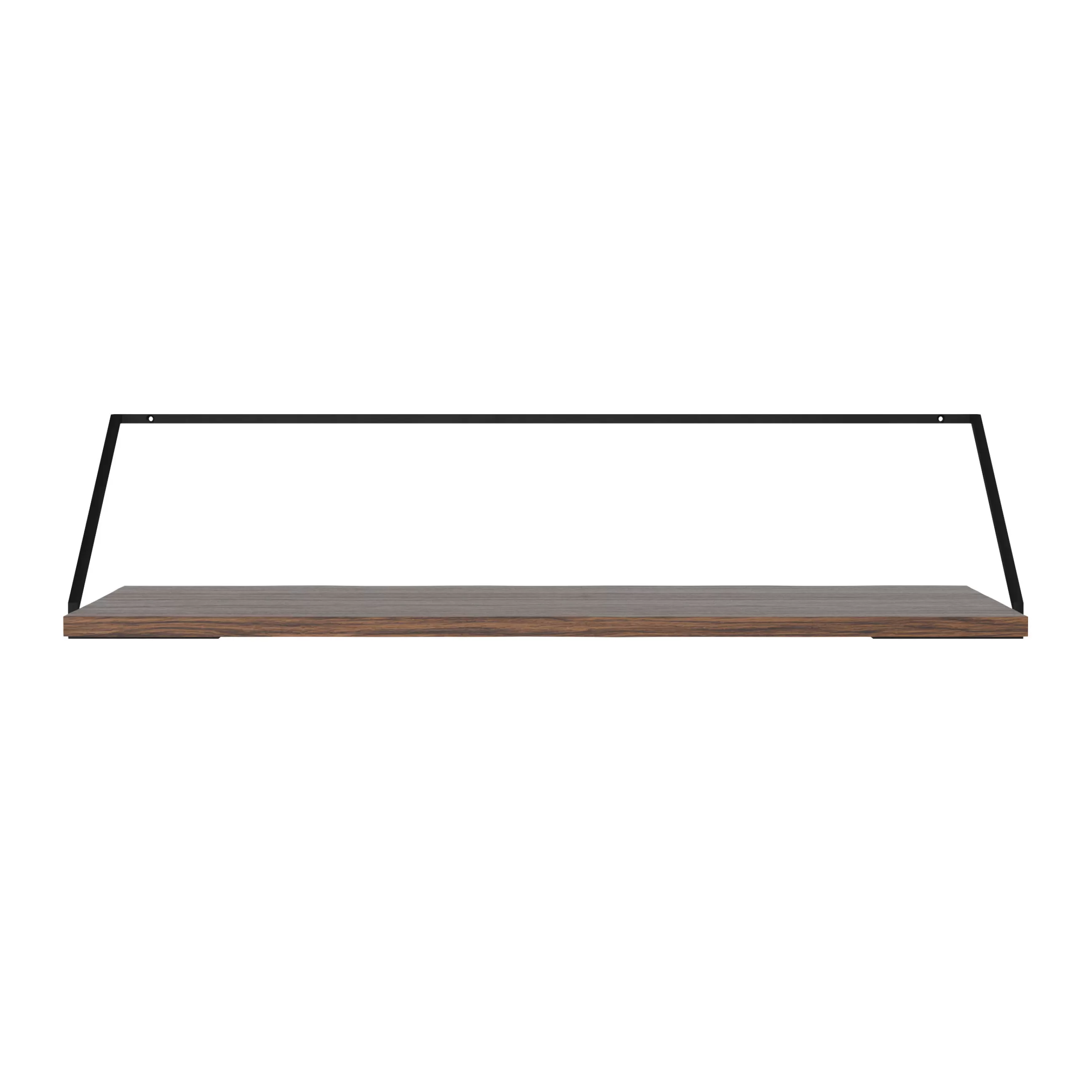 Consoles>Menu Bureau Rail Bois Naturel / Console - L 92 X Prof. 45 Cm - Chene Fonce - Noir
