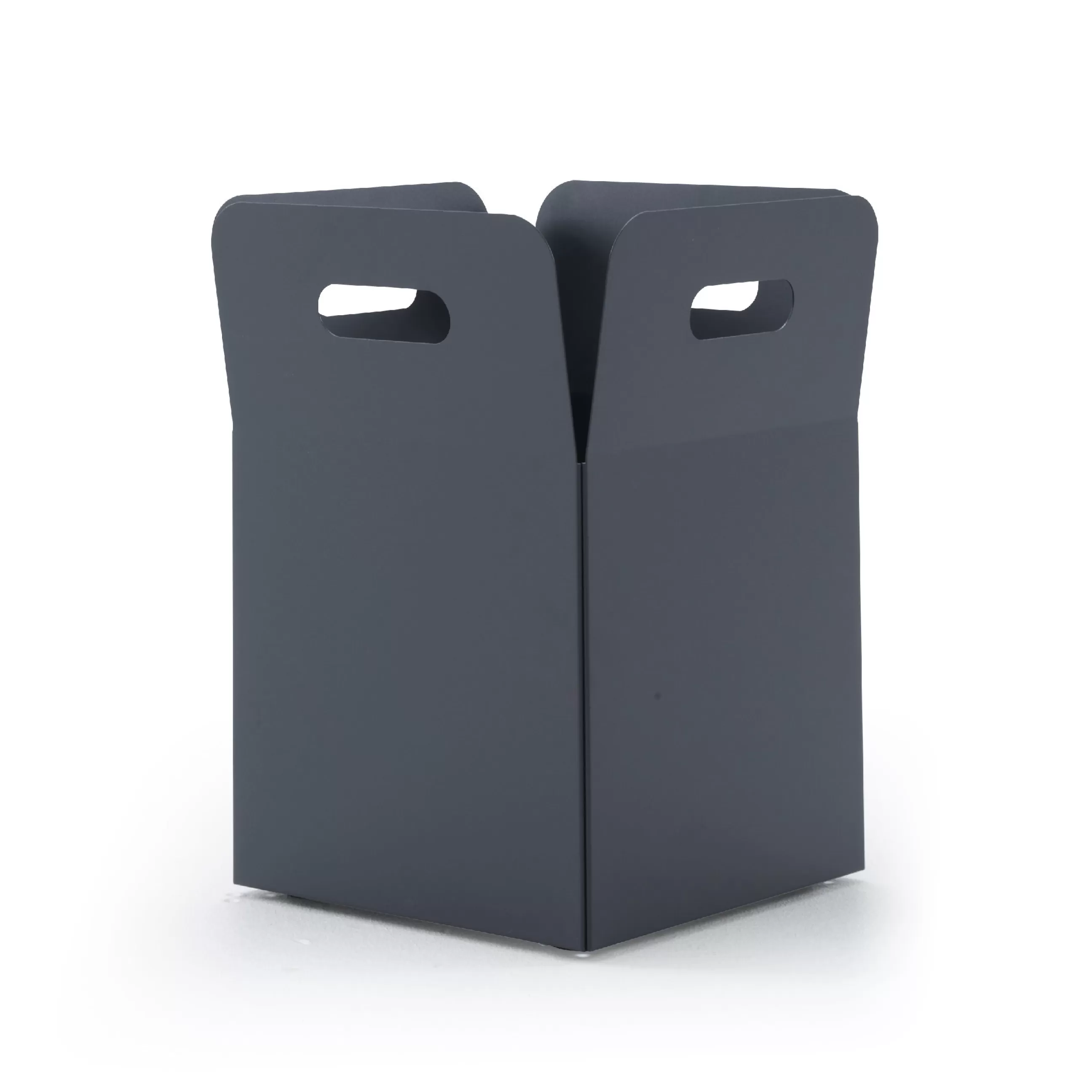 Pots Et Plantes>Cinna Cache-Pot Giardinetto Medium Metal Gris Noir / 43 X 43 X H 55 Cm - Acier - Anthracite Irise