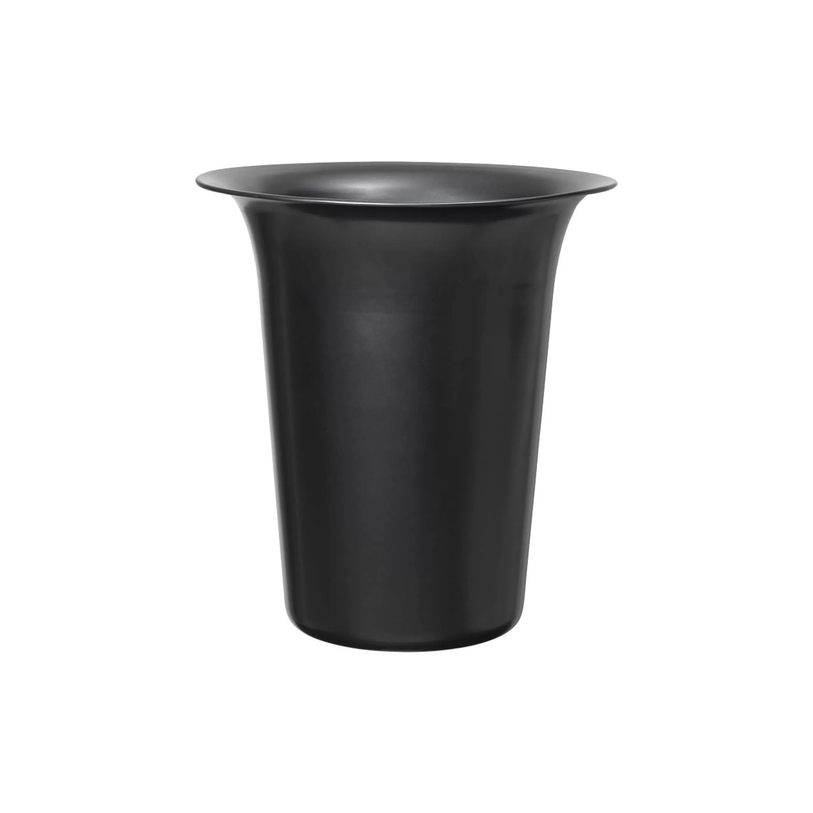 Accessoires Bureau>Ferm Living Cache-Pot Spun High Metal/ O 35 X H 37.5 Cm - Aluminium - Noir