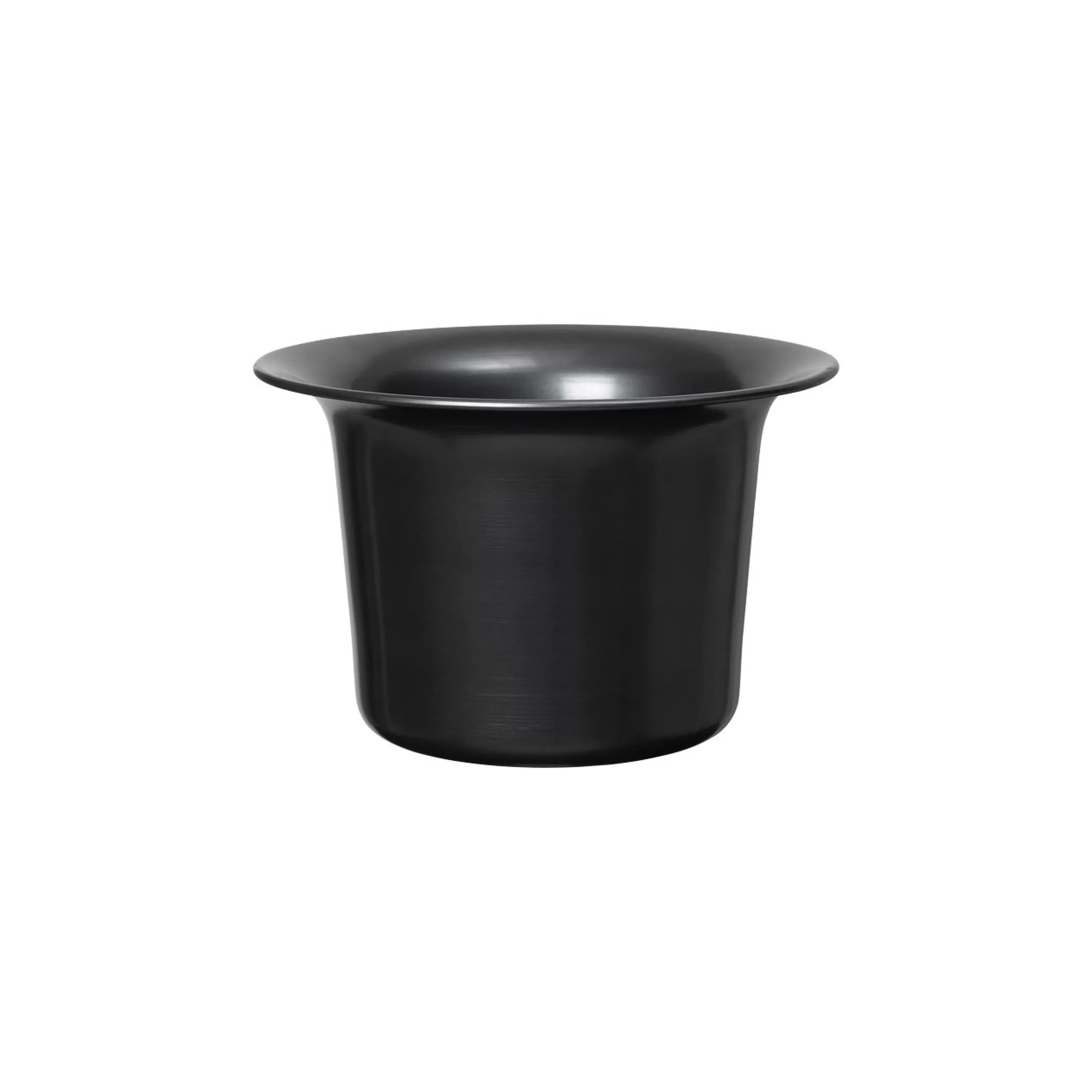 Accessoires Bureau>Ferm Living Cache-Pot Spun Low Metal/ O 37 X H 24 Cm - Aluminium - Noir