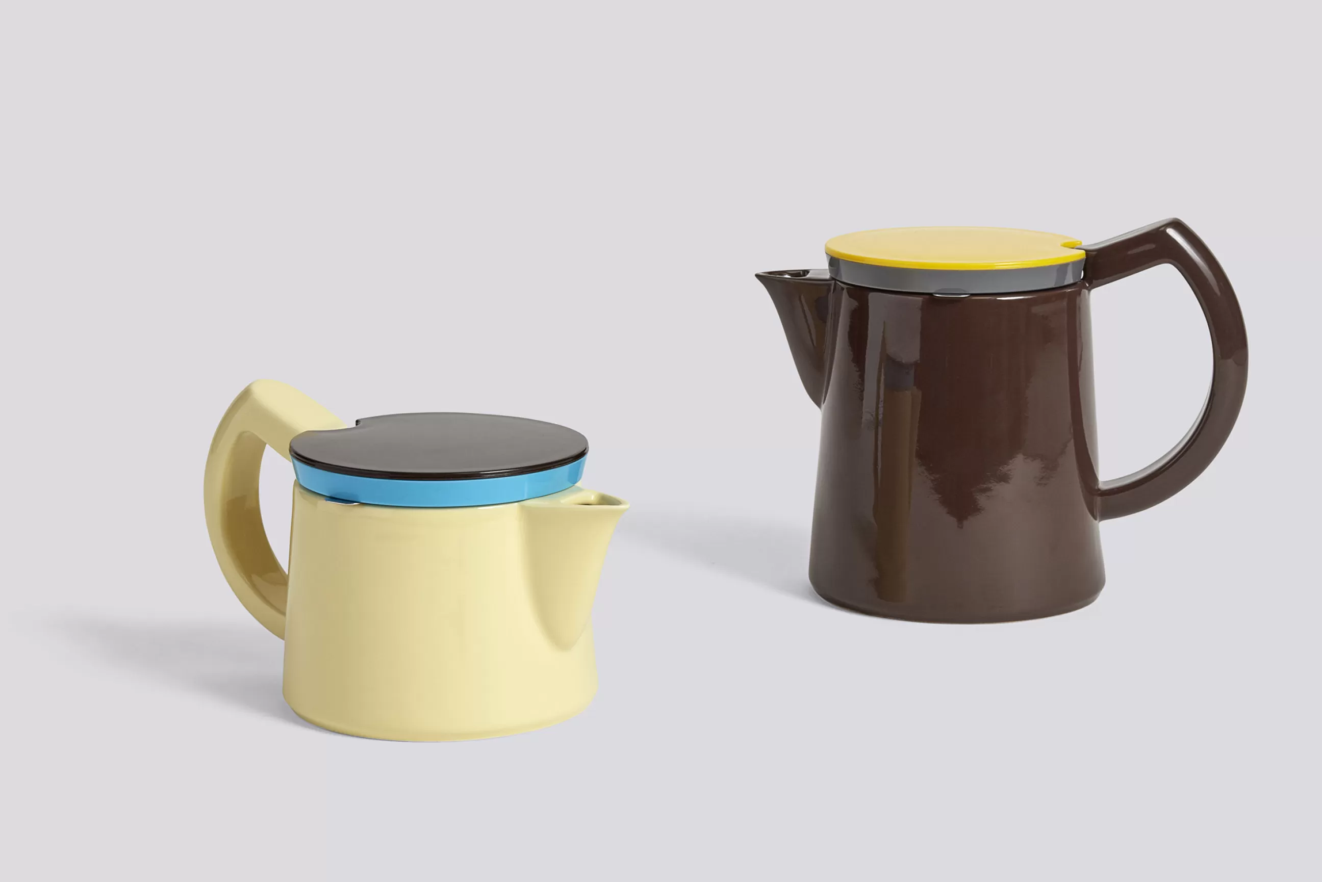 Cafetières>Hay Cafetiere A Filtre Manuelle  Ceramique/ Small - 0,45 L - Bleu - Jaune Clair - Noir