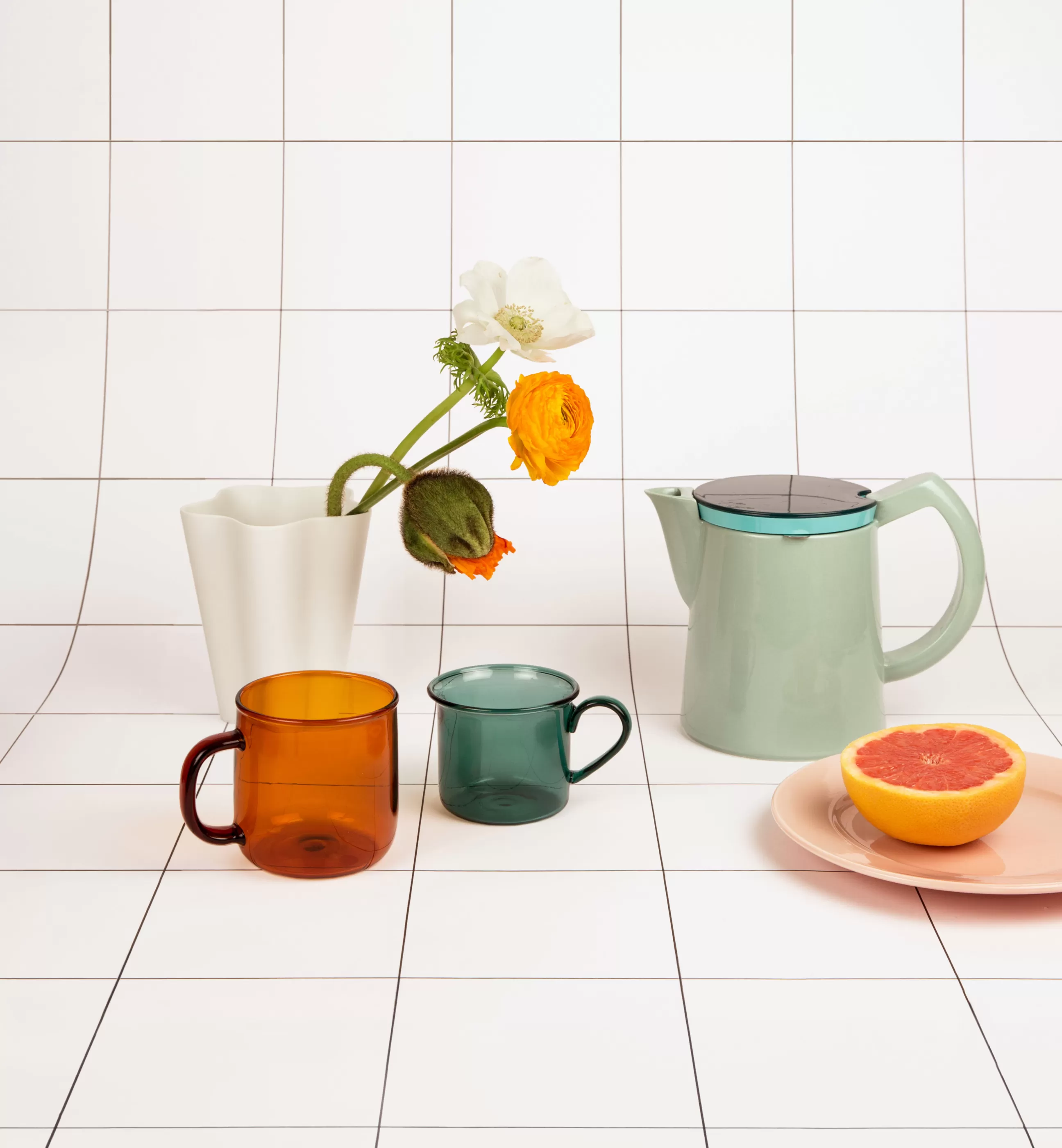 Terrasses Et Balcons>Hay Cafetiere A Filtre Manuelle  Ceramique Vert / Medium - 0,8 L - Vert Clair