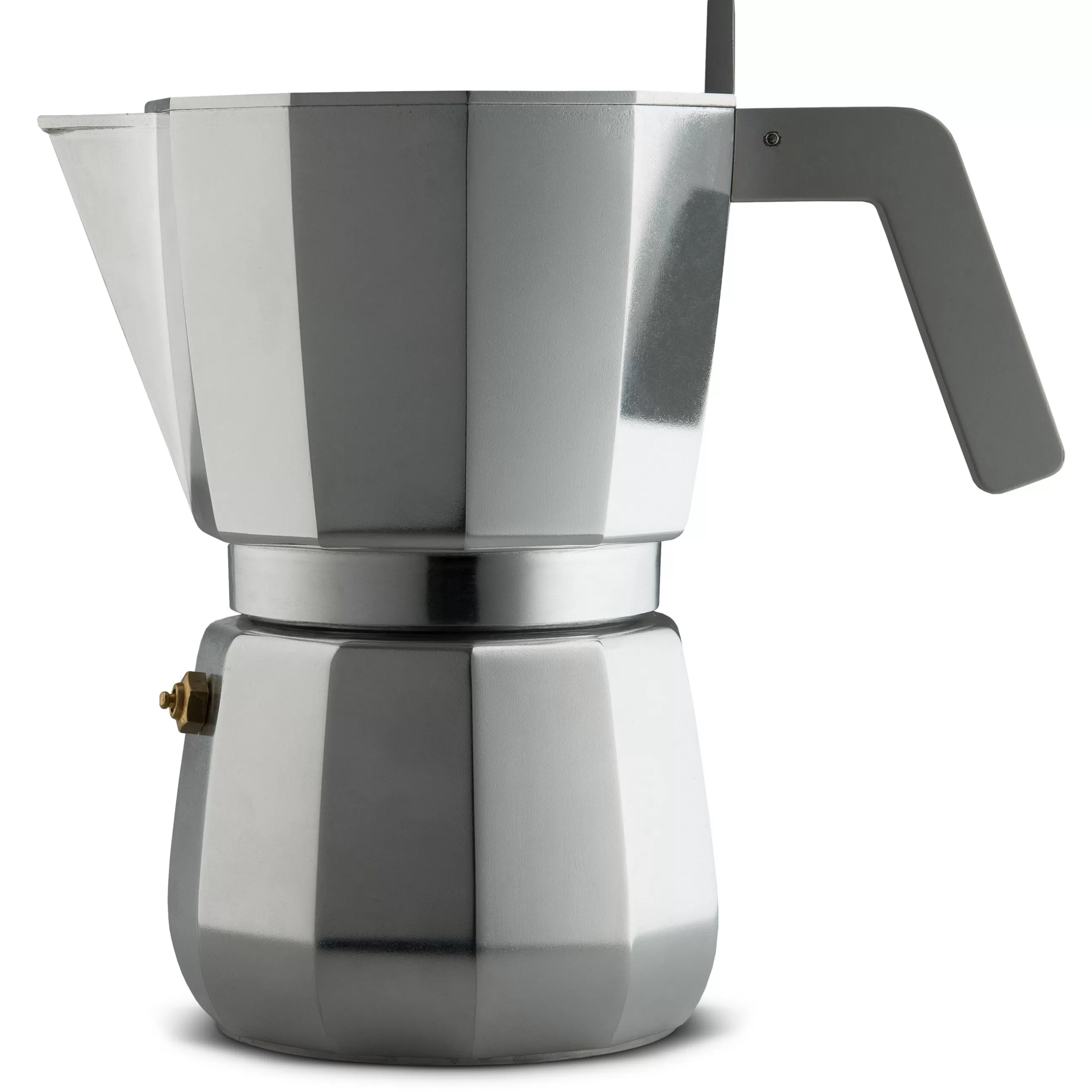 Cafetières>Alessi Cafetiere Italienne Moka Metal /9 Tasses - Induction - Acier - Gris