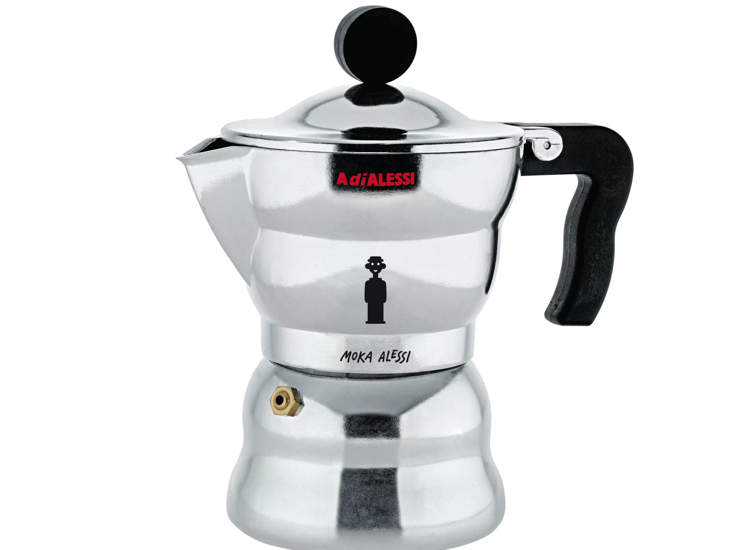 Cafetières>Alessi Cafetiere Italienne Moka Metal / 3 Tasses - Metal Brillant