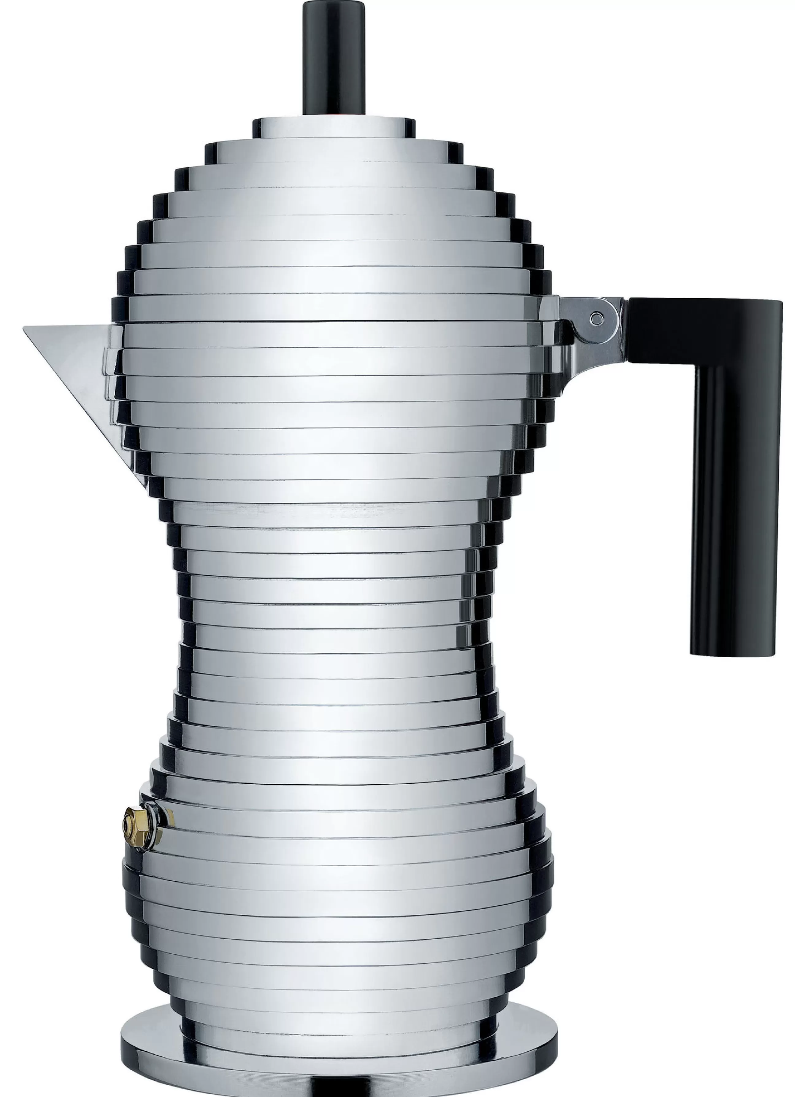 Cafetières>Alessi Cafetiere Italienne Pulcina Plastique Noir Metal / 6 Tasses - Aluminium - Noir