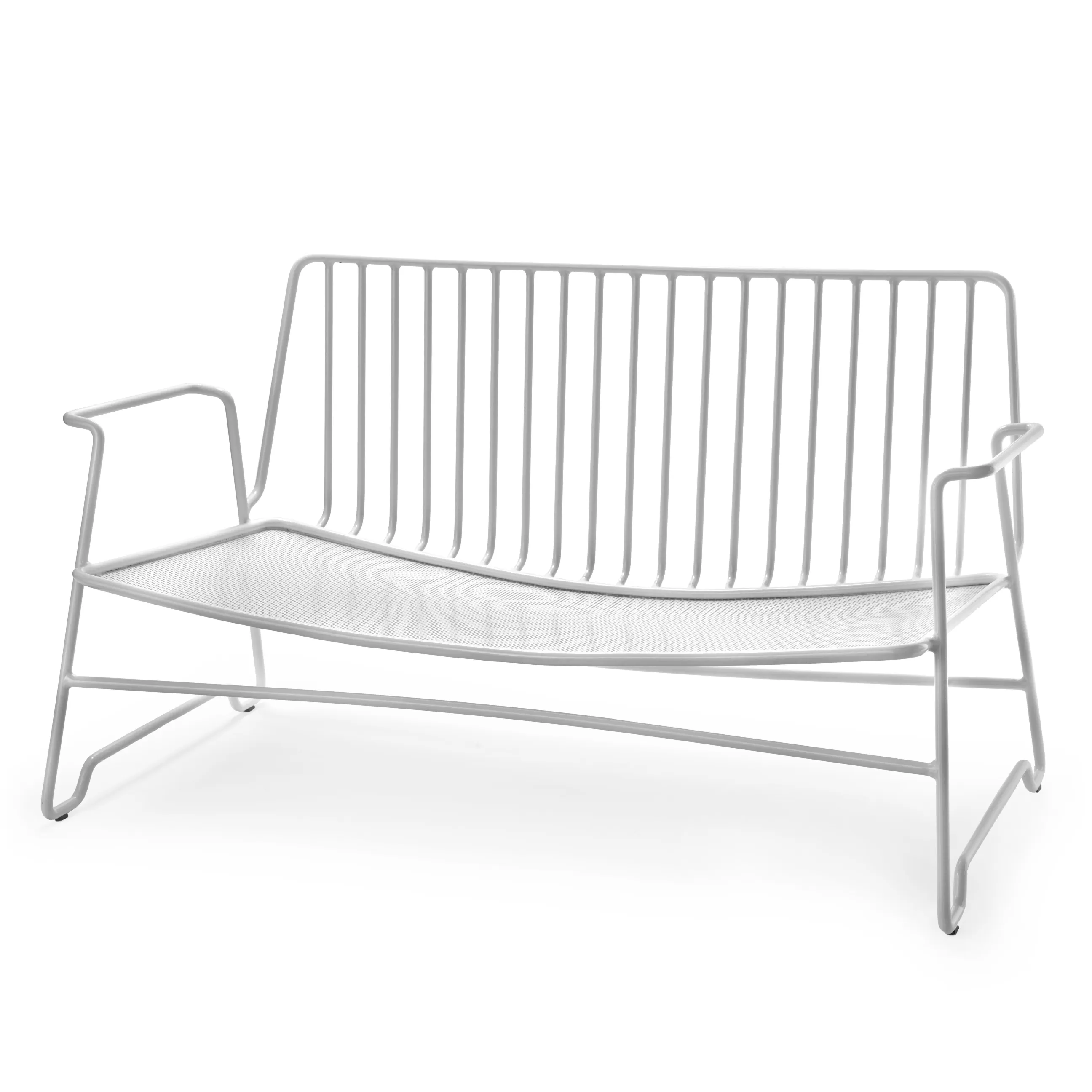 Canapés De Jardin>Serax Canape De Jardin 2 Places Fish & Fish Metal / L 131 Cm - Sans Coussin - Blanc