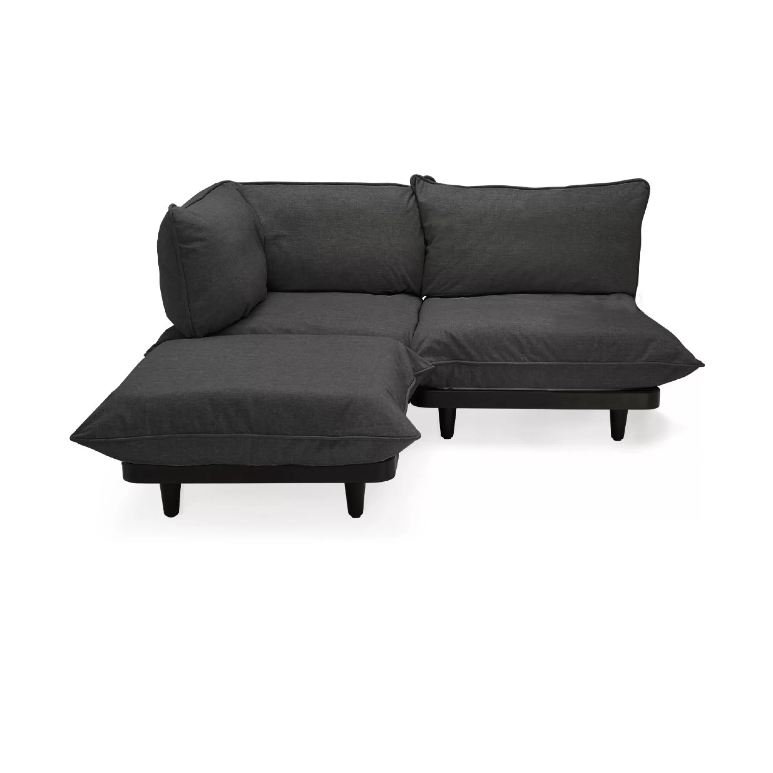 Canapés De Jardin>Fatboy Canape De Jardin 2 Places Paletti Set Tissu Gris / Accoudoir Gauche - L 180 Cm - Gris Tonnerre