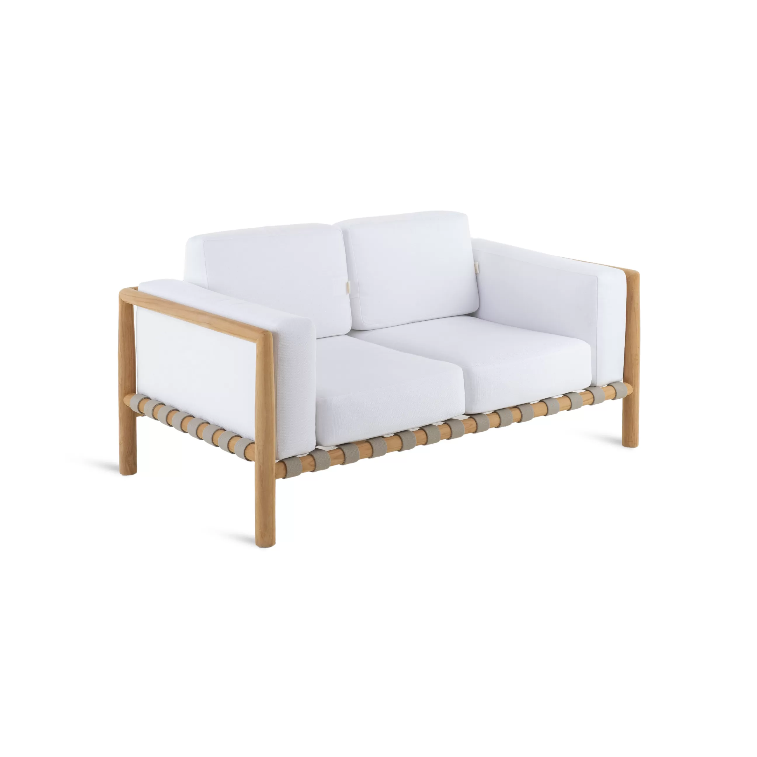Canapés De Jardin>Unopiu Canape De Jardin 2 Places Pevero Bois Naturel / L 150 Cm - Teck / Sans Coussin - Taupe - Teck