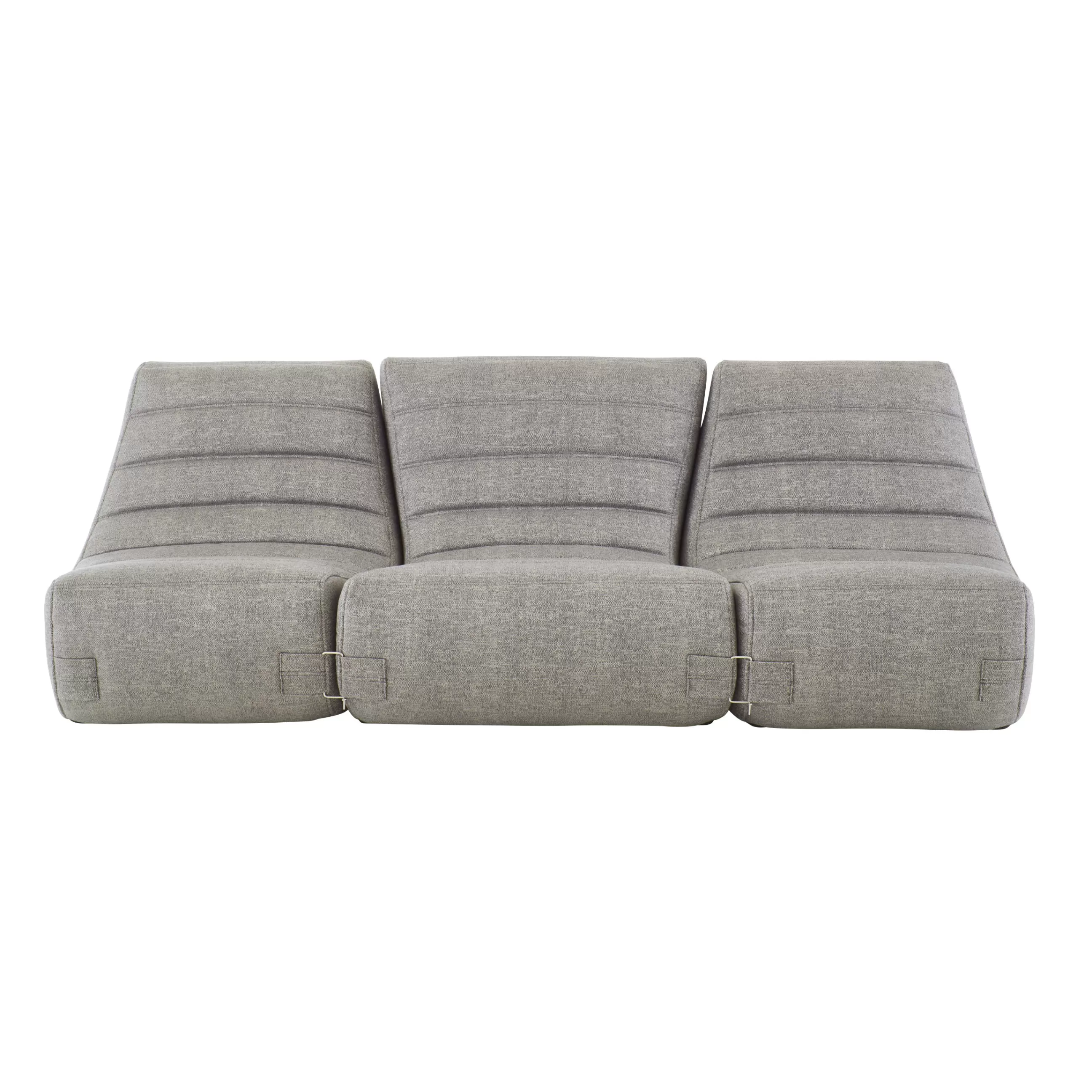 Canapés De Jardin>Cinna Canape De Jardin 3 Places Saparella Tissu Gris (1965) / 3 Modules - L 222 Cm - Gris Flanelle