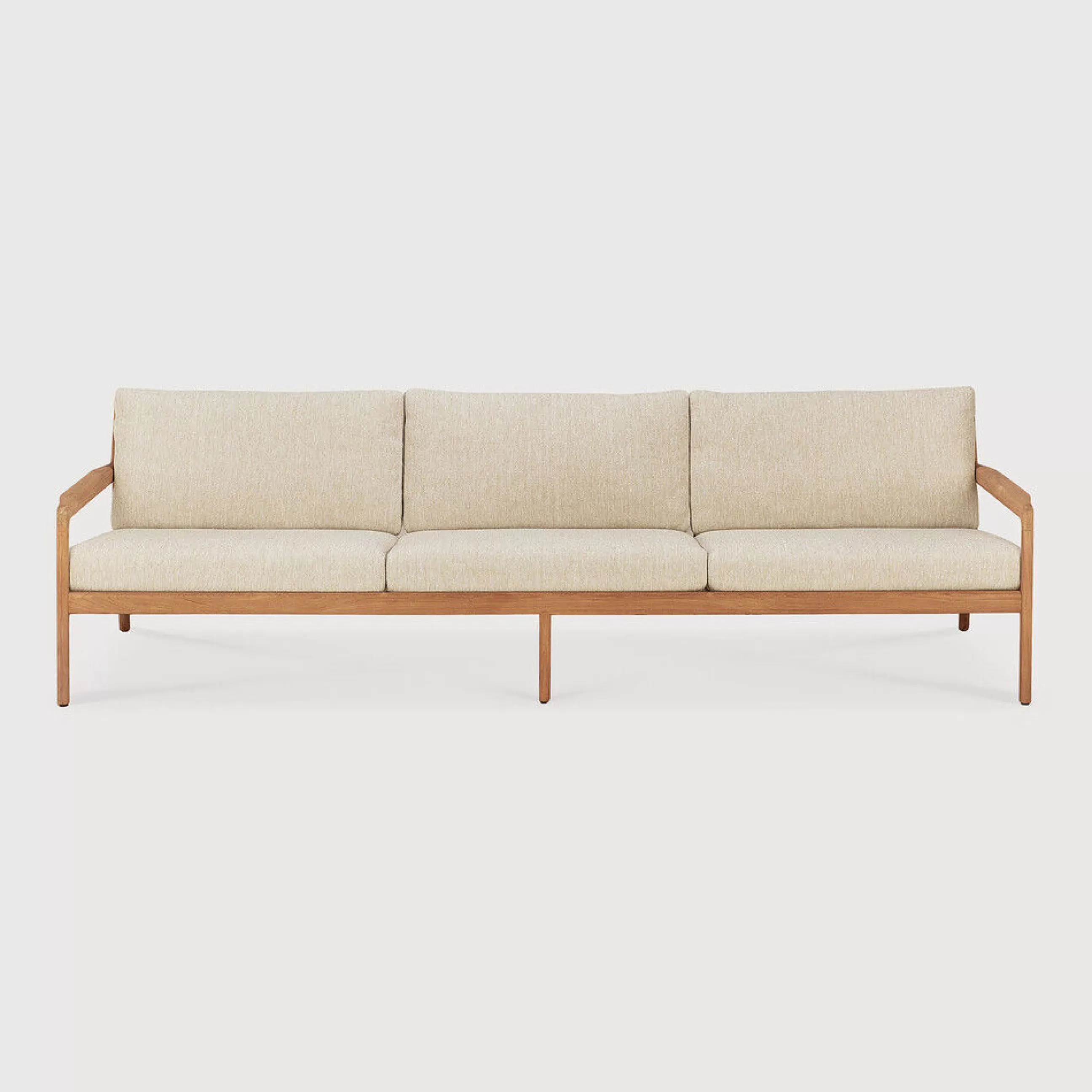 Canapés De Jardin>Ethnicraft Canape De Jardin 4 Places Jack Outdoor Tissu Bois Beige / L 265 Cm - Teck - Naturel - Teck
