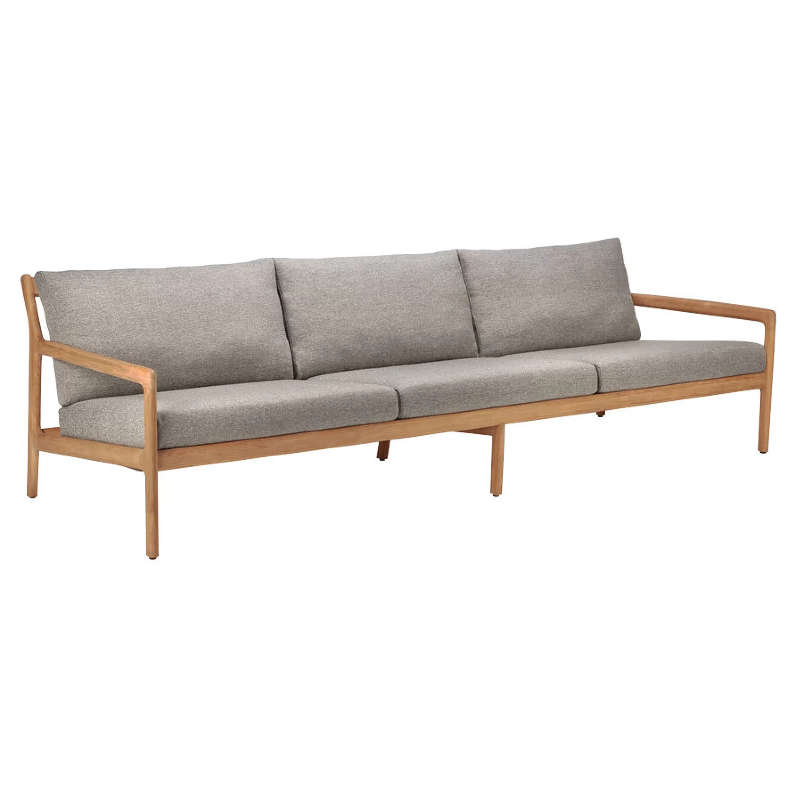 Canapés De Jardin>Ethnicraft Canape De Jardin 4 Places Jack Outdoor Tissu Bois Gris / L 265 Cm - Teck - Moka - Teck