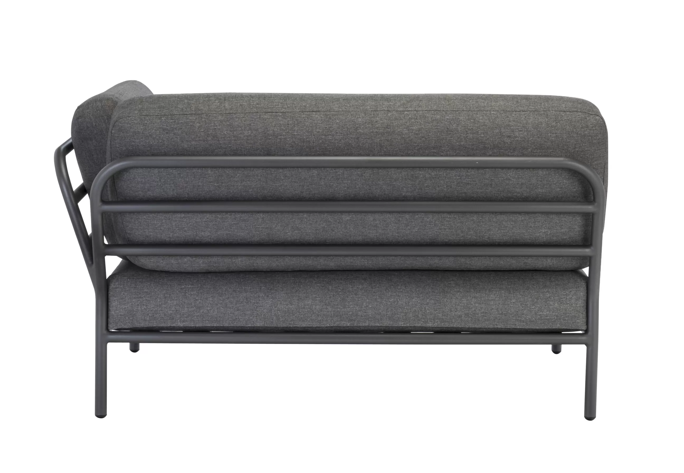 Canapés De Jardin>Houe Canape De Jardin Modulable Level Tissu / Angle Droit - L 139 X P 92,5 Cm - Gris
