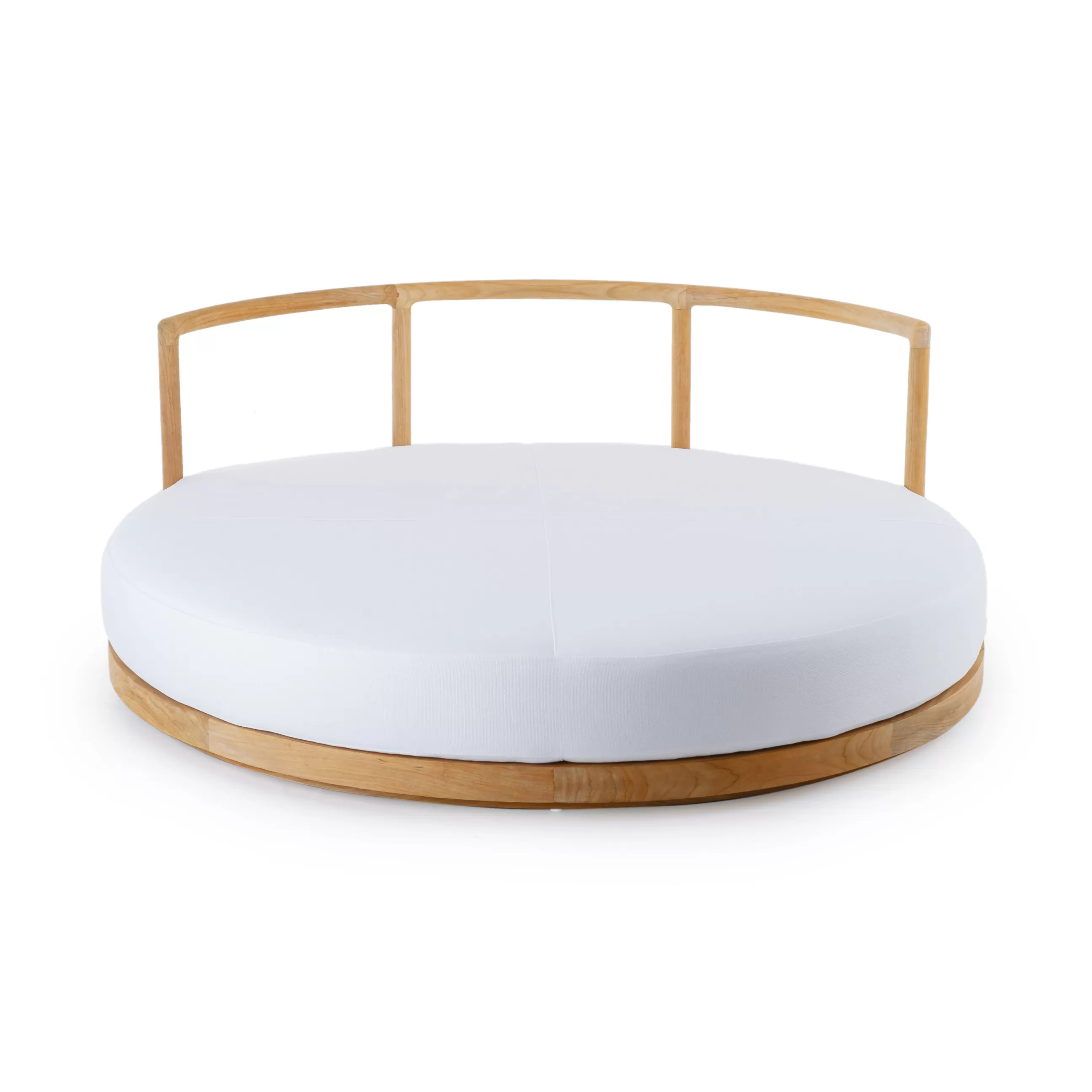 Canapés De Jardin>Unopiu Canape De Jardin Rond Pevero Bois Naturel / Ilot - O 160 Cm / - Sans Coussin - Teck