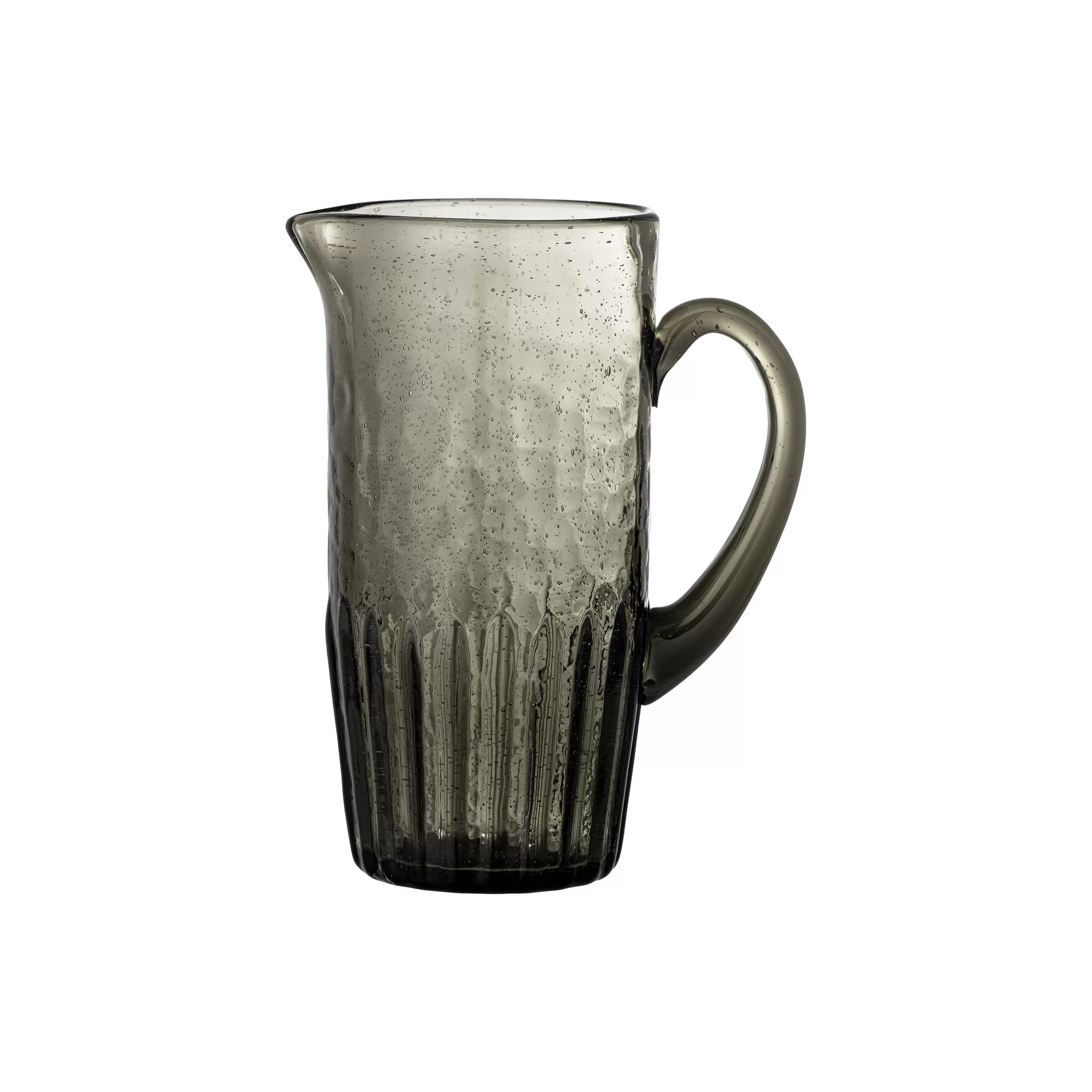 Carafes Et Décanteurs>Bloomingville Carafe Anora Verre Gris / Verre Souffle Bouche - 1 Litre - Gris Fume