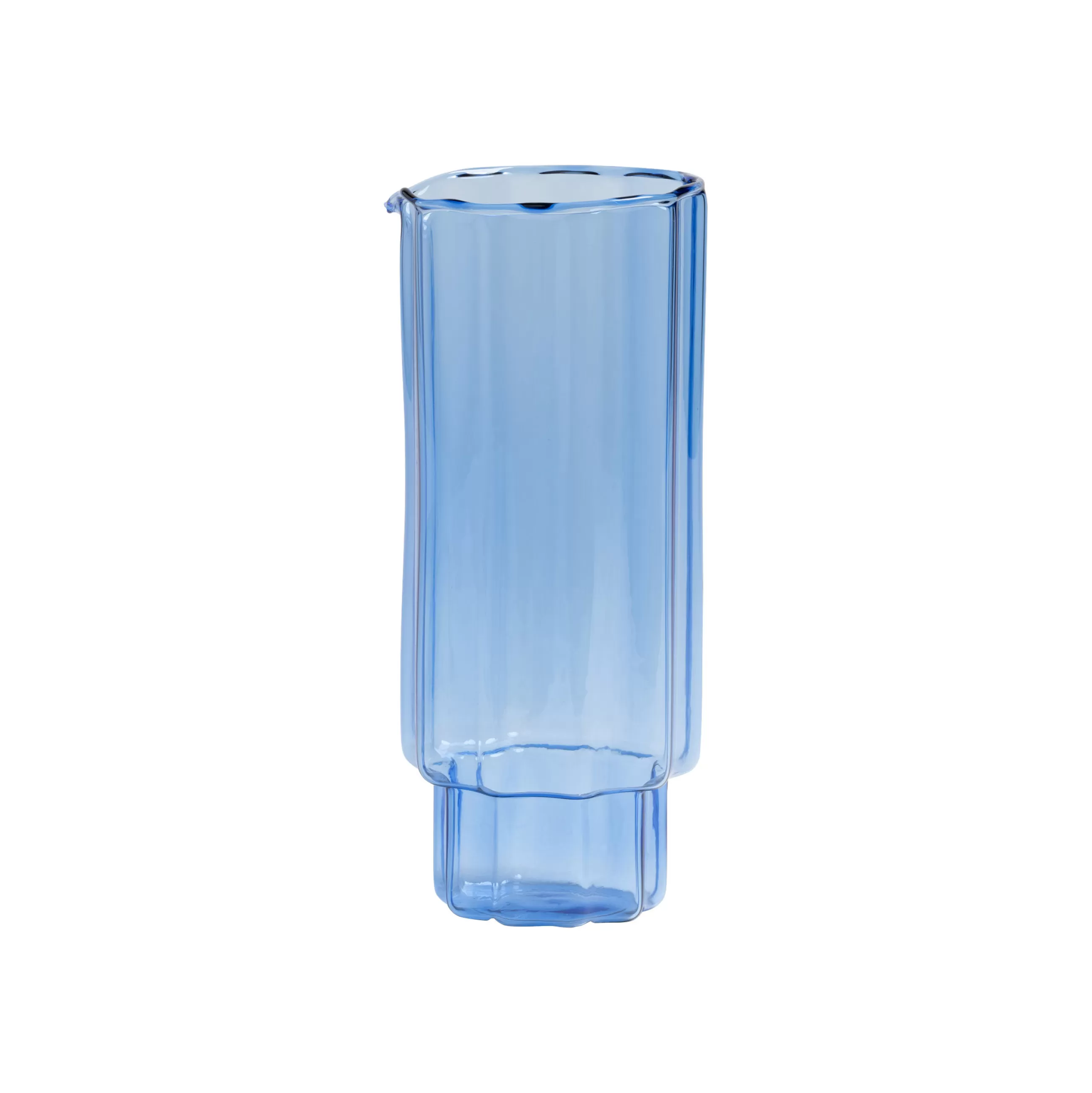 Carafes Et Décanteurs>& klevering Carafe Bloom Verre/ Verre - 0,9L / H 20,5 Cm - Bleu