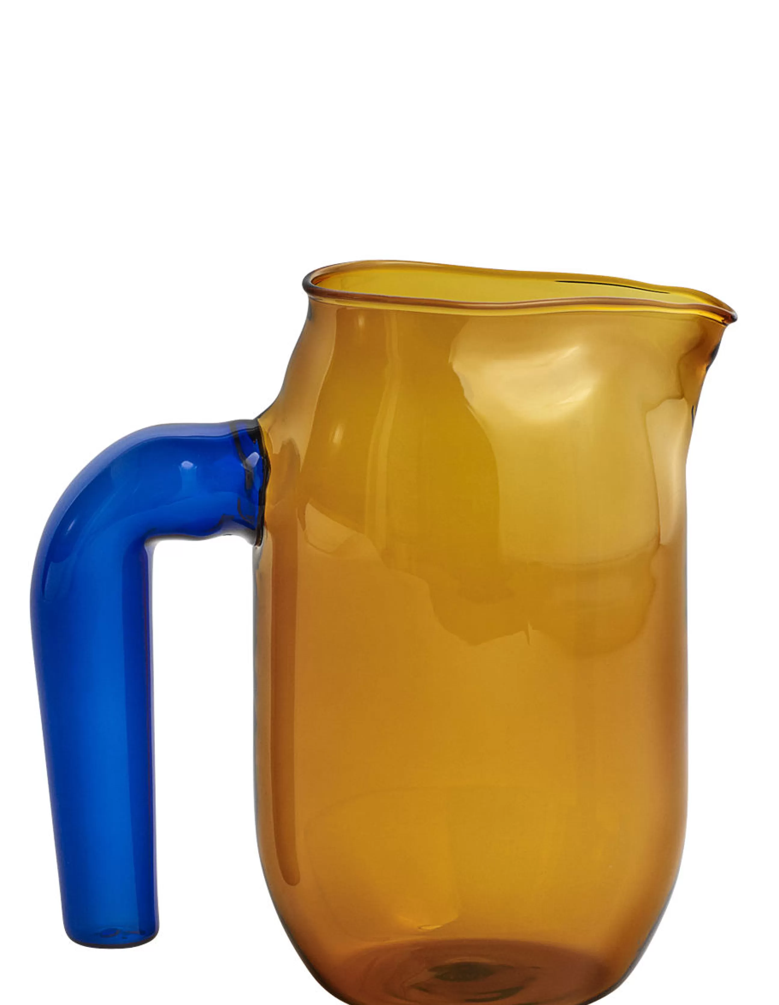 Carafes Et Décanteurs>Hay Carafe Jug Small Verre Orange / O 10 X H 16,5 Cm - Ambre - Bleu