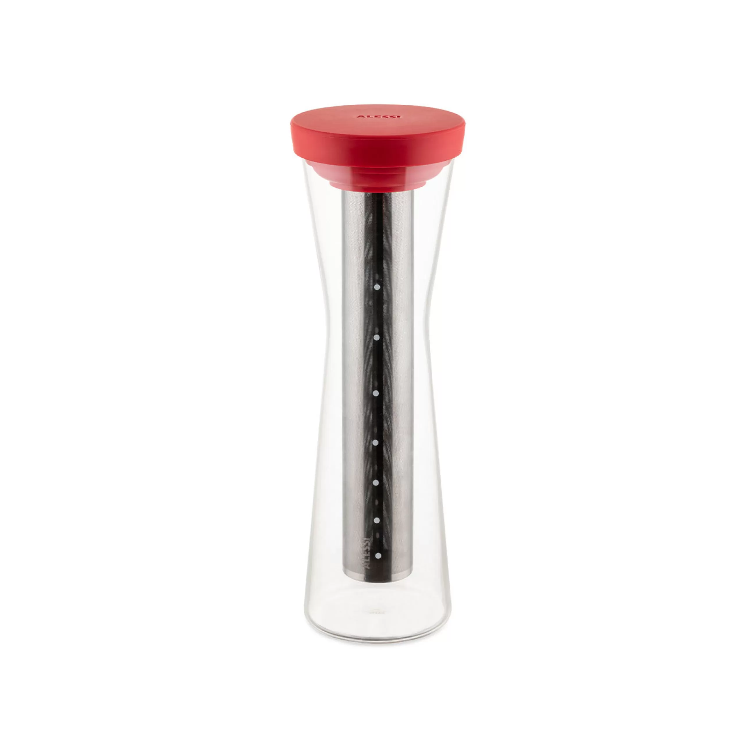 Cafetières>Alessi Carafe Pour Cafe Infuse A Froid Mazagran Verre/ Pour Cafe Cold Brew - 90 Cl - Rouge