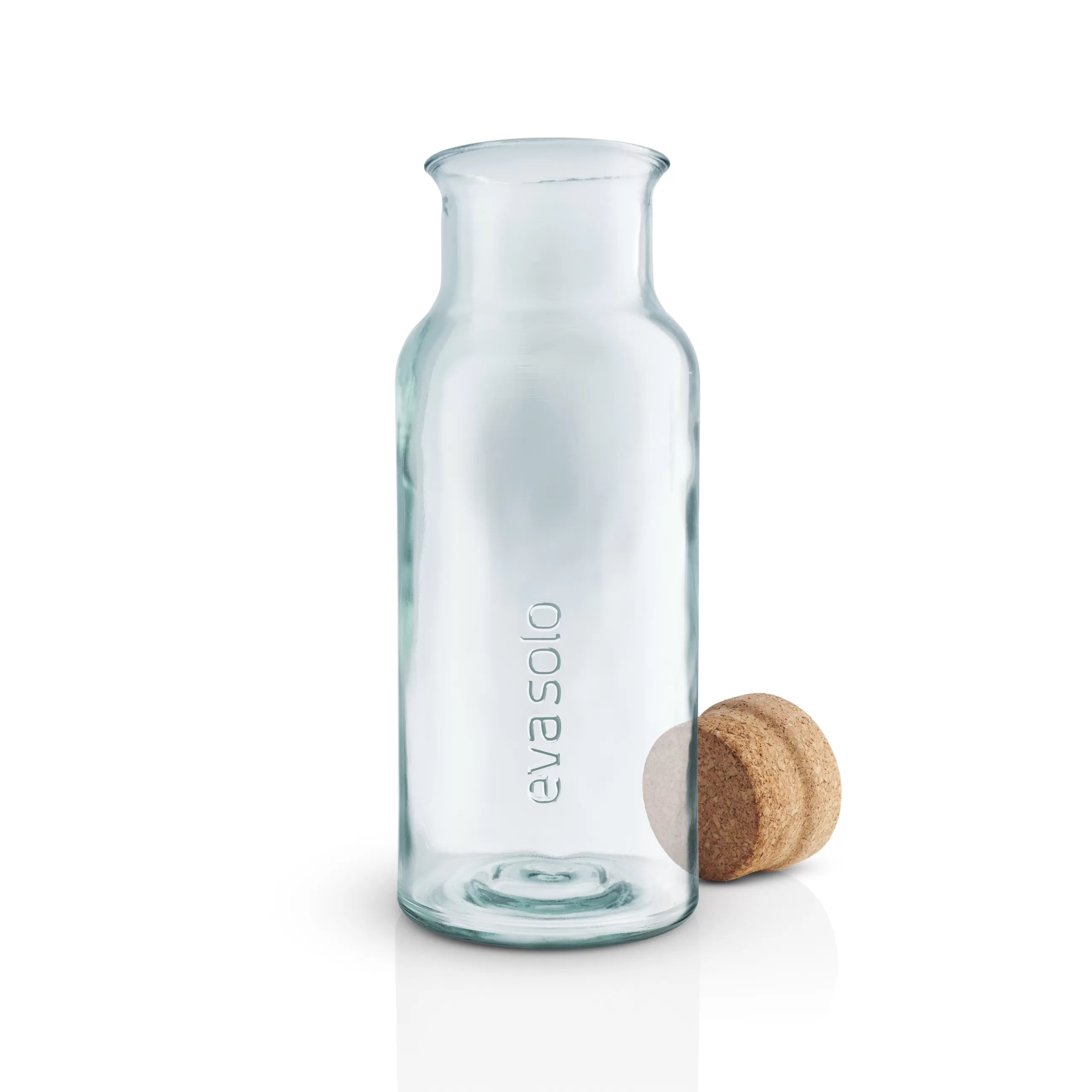 Carafes Et Décanteurs>Eva Solo Carafe Recycled Verre Transparent / 1 L - Verre Recycle & Liege - Liege - Transparent