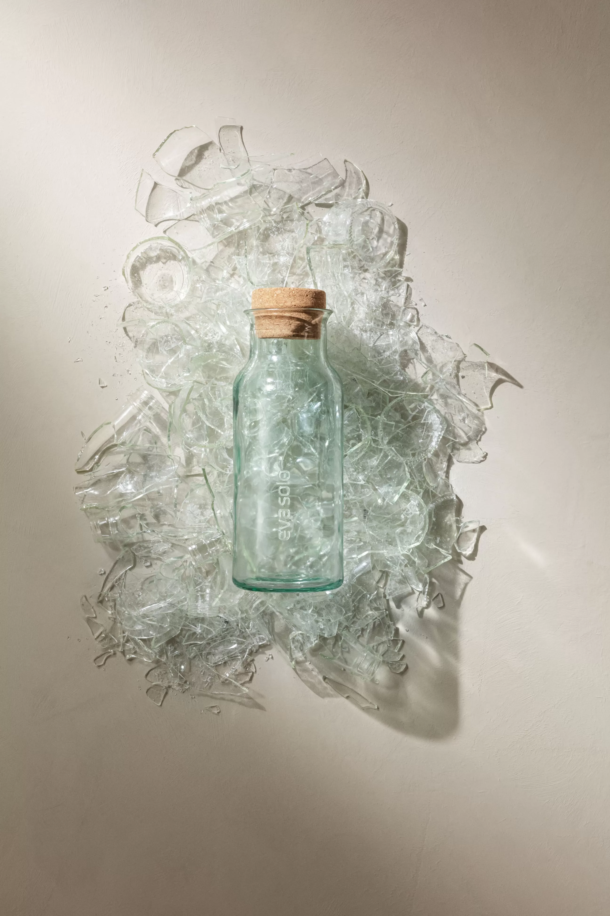 Carafes Et Décanteurs>Eva Solo Carafe Recycled Verre Transparent / 1 L - Verre Recycle & Liege - Liege - Transparent