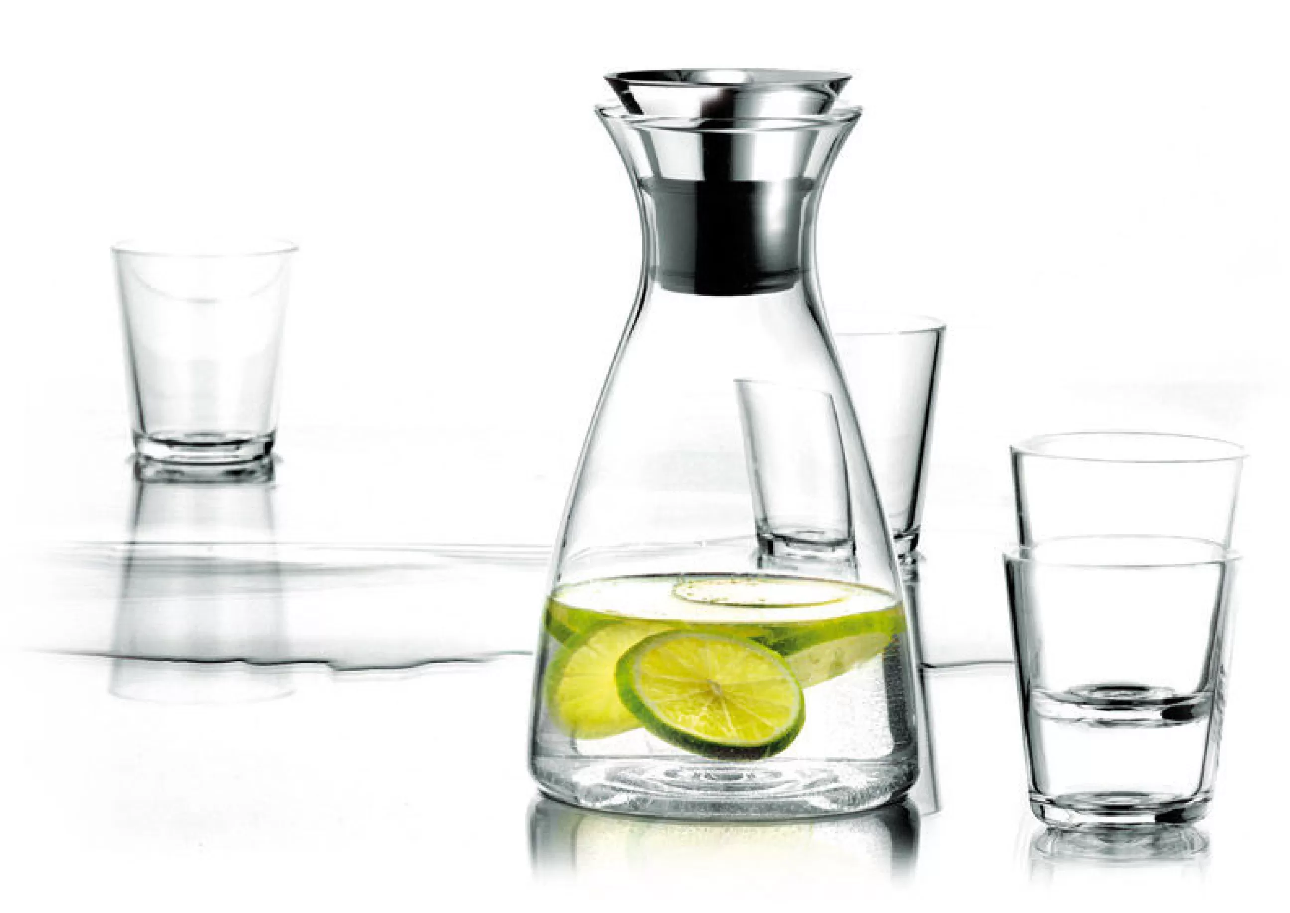 Carafes Et Décanteurs>Eva Solo Carafe Stoppe-Goutte Verre/ Set Carafe + 4 Verres - Transparent