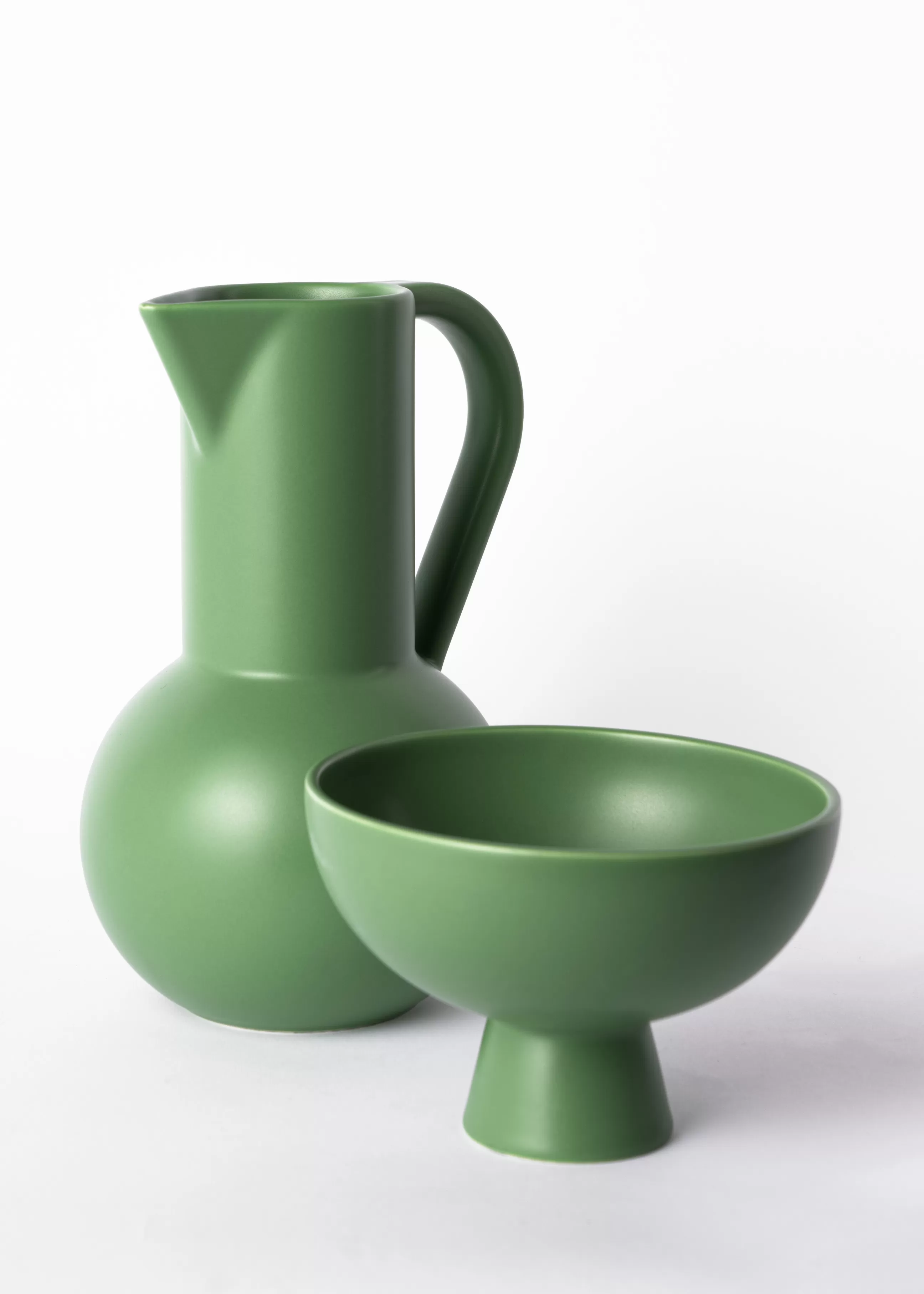 Carafes Et Décanteurs>raawii Carafe Strom Medium Ceramique/ H 24 Cm - Ceramique / Fait Main - Exclusivite - Vert
