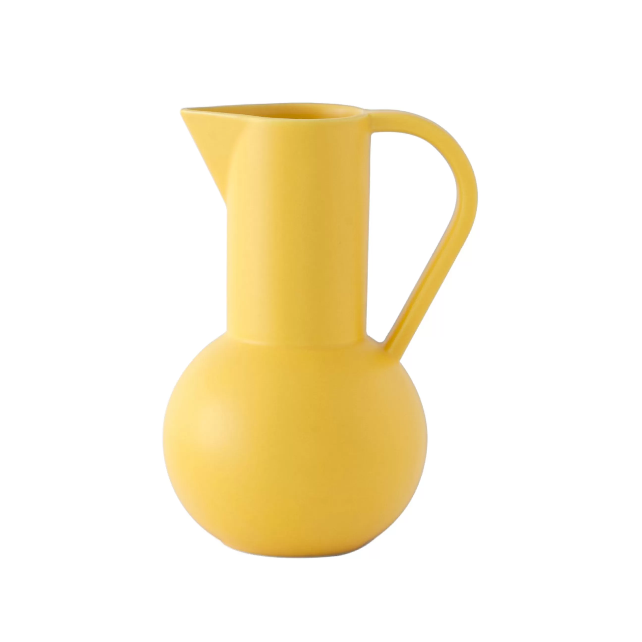 Carafes Et Décanteurs>raawii Carafe Strom Medium Ceramique Jaune / H 24 Cm - Ceramique / Fait Main - Jaune Freesia