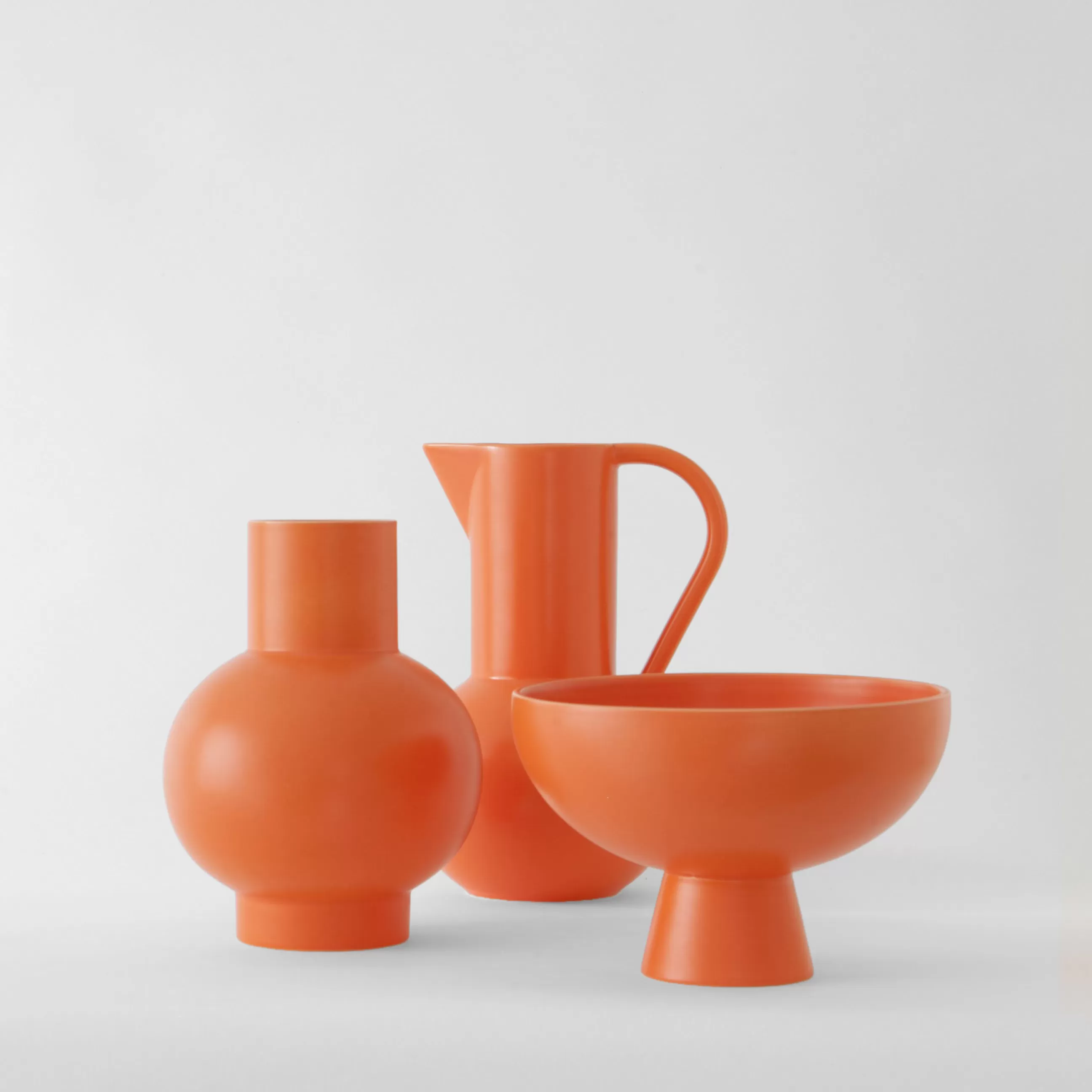 Carafes Et Décanteurs>raawii Carafe Strom Medium Ceramique Orange / H 24 Cm - Ceramique / Fait Main - Orange Vibrant