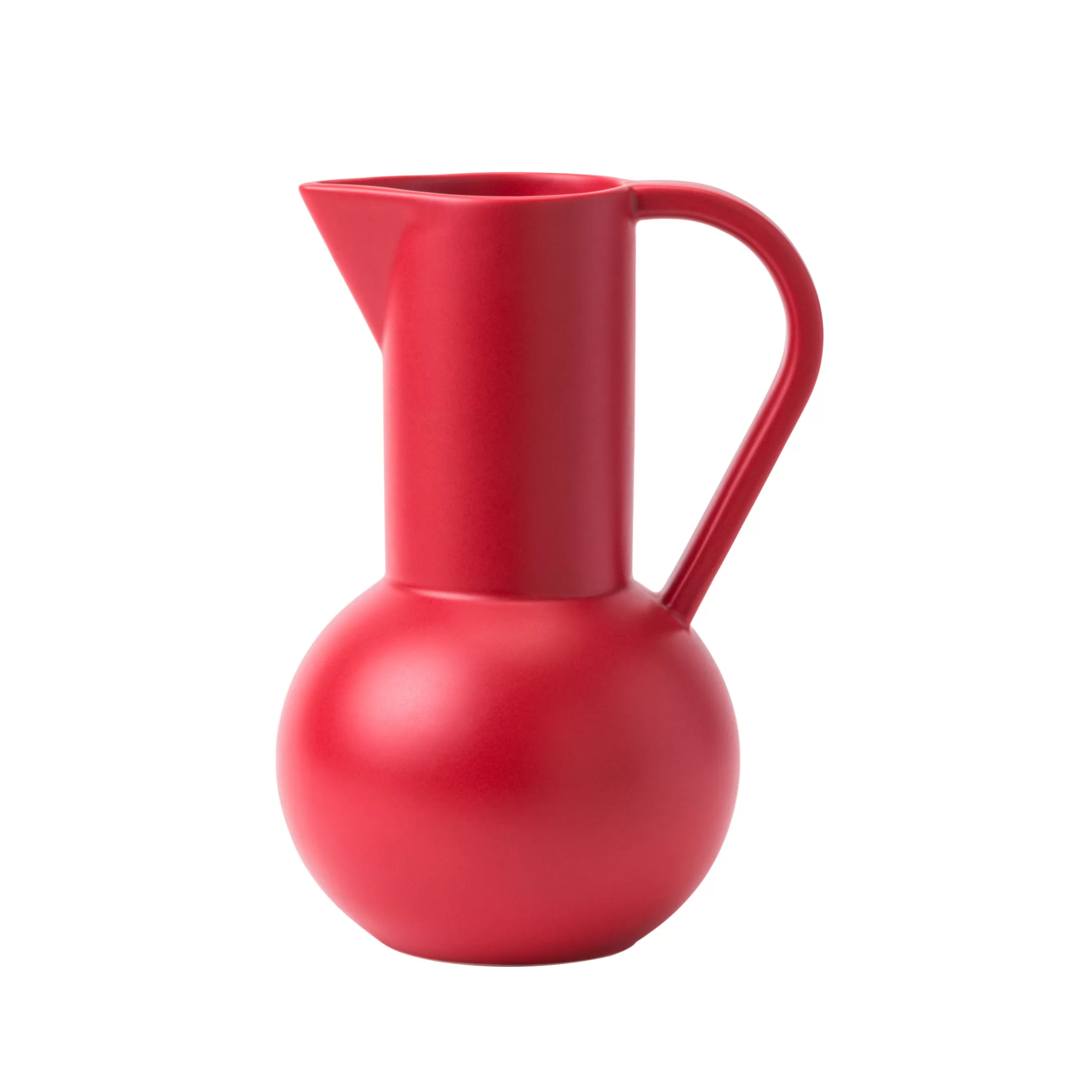 Carafes Et Décanteurs>raawii Carafe Strom Medium Ceramique Rouge / H 24 Cm - Ceramique / Fait Main - Rouge Salsa