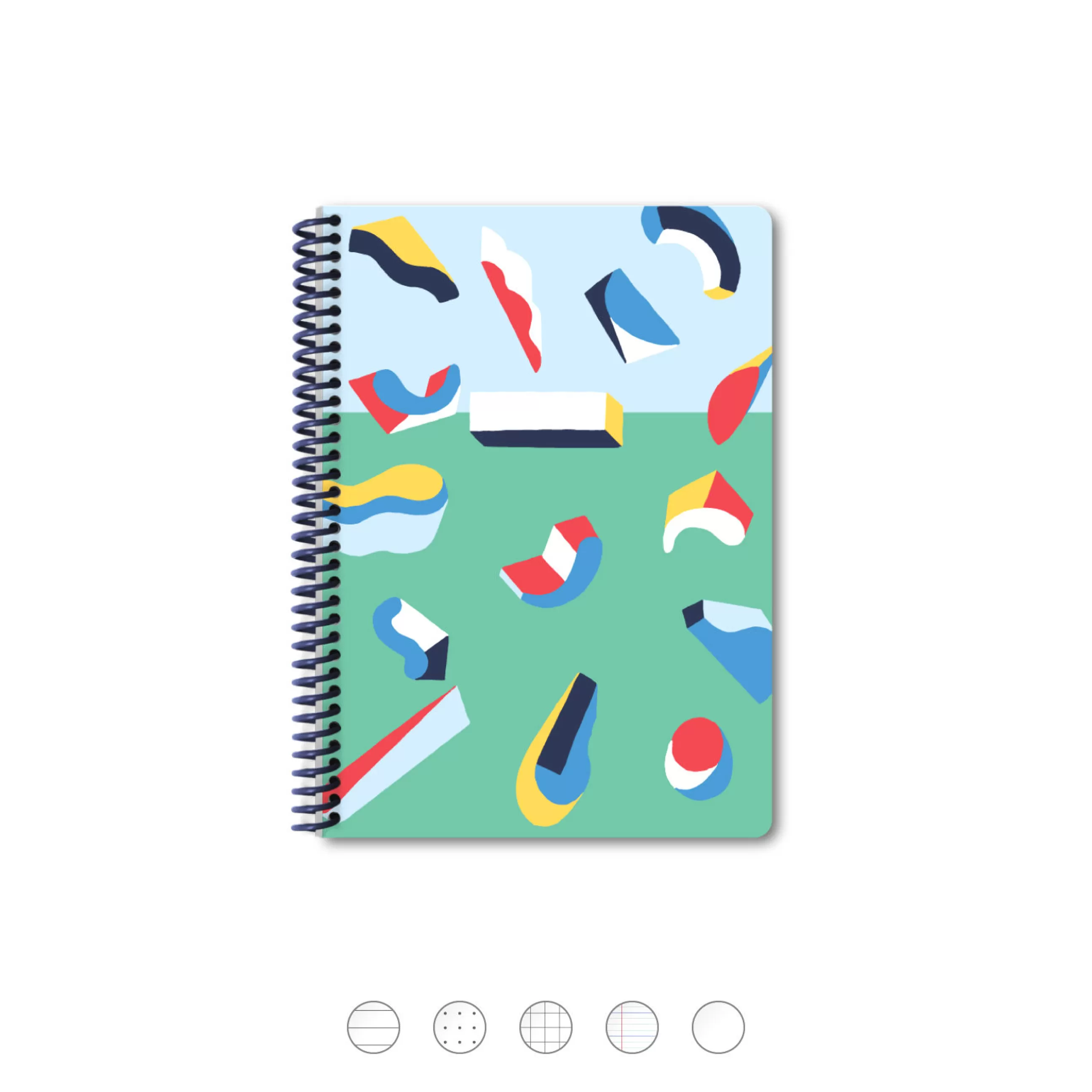 Accessoires Bureau>Papier Tigre Carnet Papier / Spirales - A5 (15 X 21 Cm) - 144 Pages - Multicolore