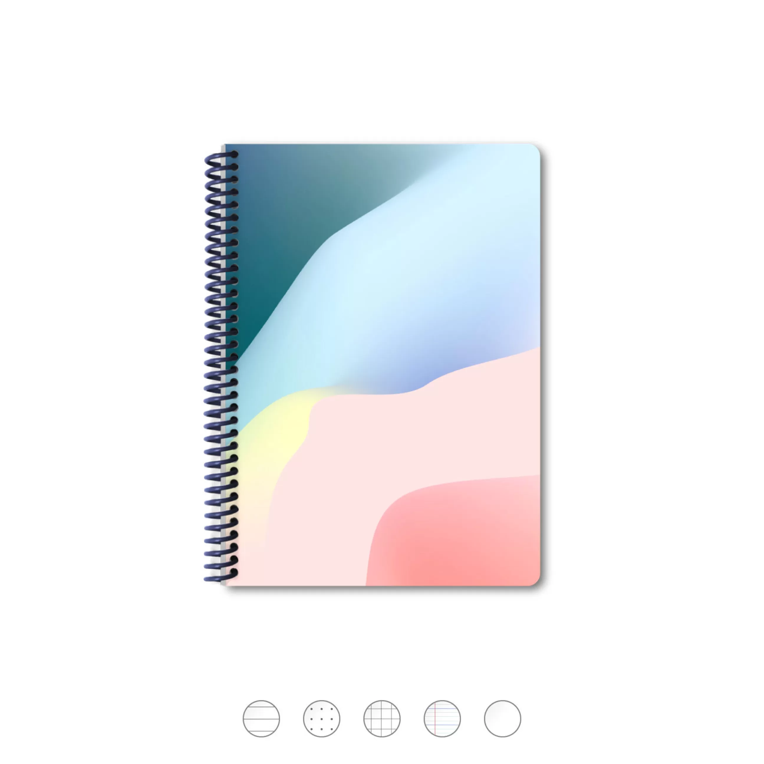 Accessoires Bureau>Papier Tigre Carnet Papier / Spirales - A5 (15 X 21 Cm) - 144 Pages - Multicolore