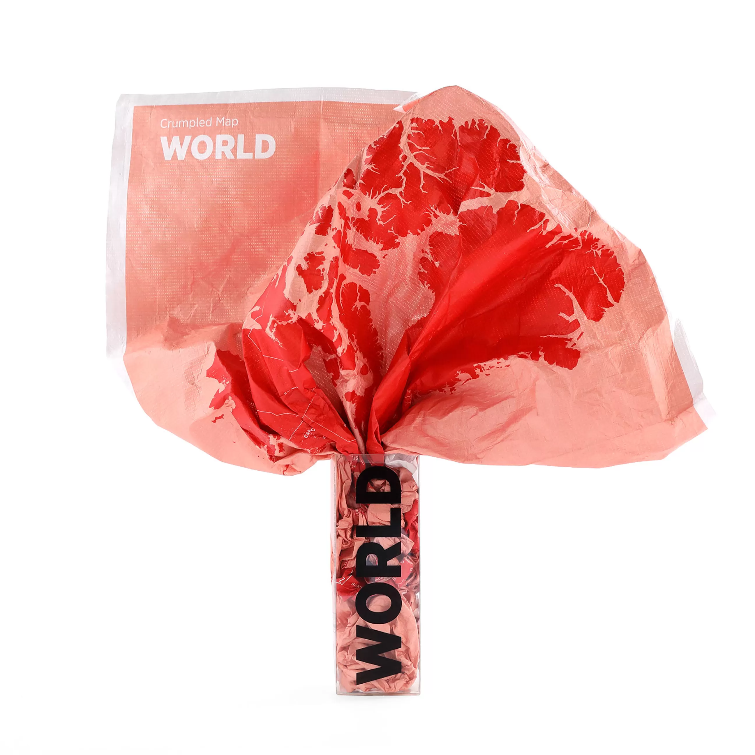 Jeux Et Loisirs>Palomar Carte Du Monde A Personnaliser Crumpled World By Countries Papier Multicolore / Noms De Pays - Feutre Effacable Inclus - 87 X 58 Cm - Rose - Rouge