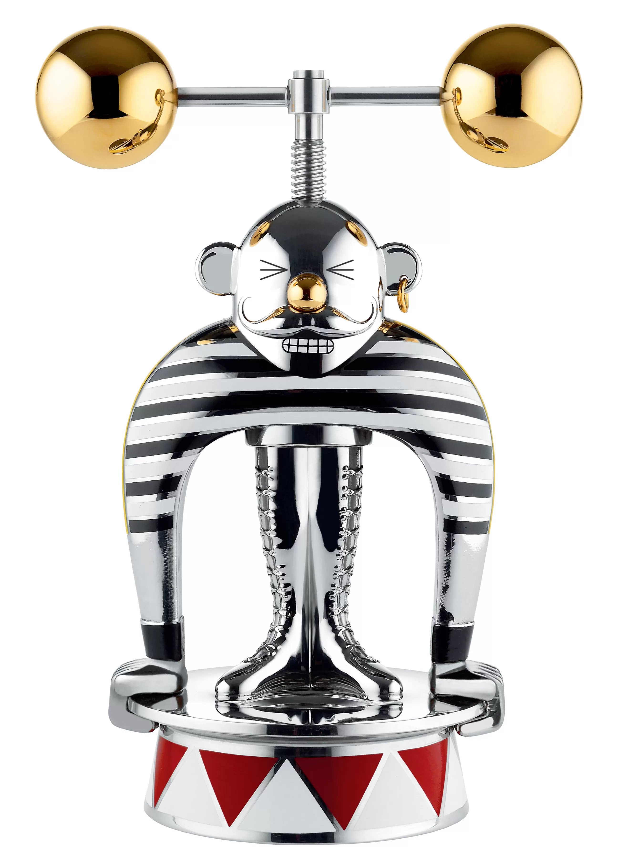 Ustensiles De Cuisines>Alessi Casse-Noix Strongman Metal Or Argent / Circus - Edition Limitee Numerotee - Multicolore