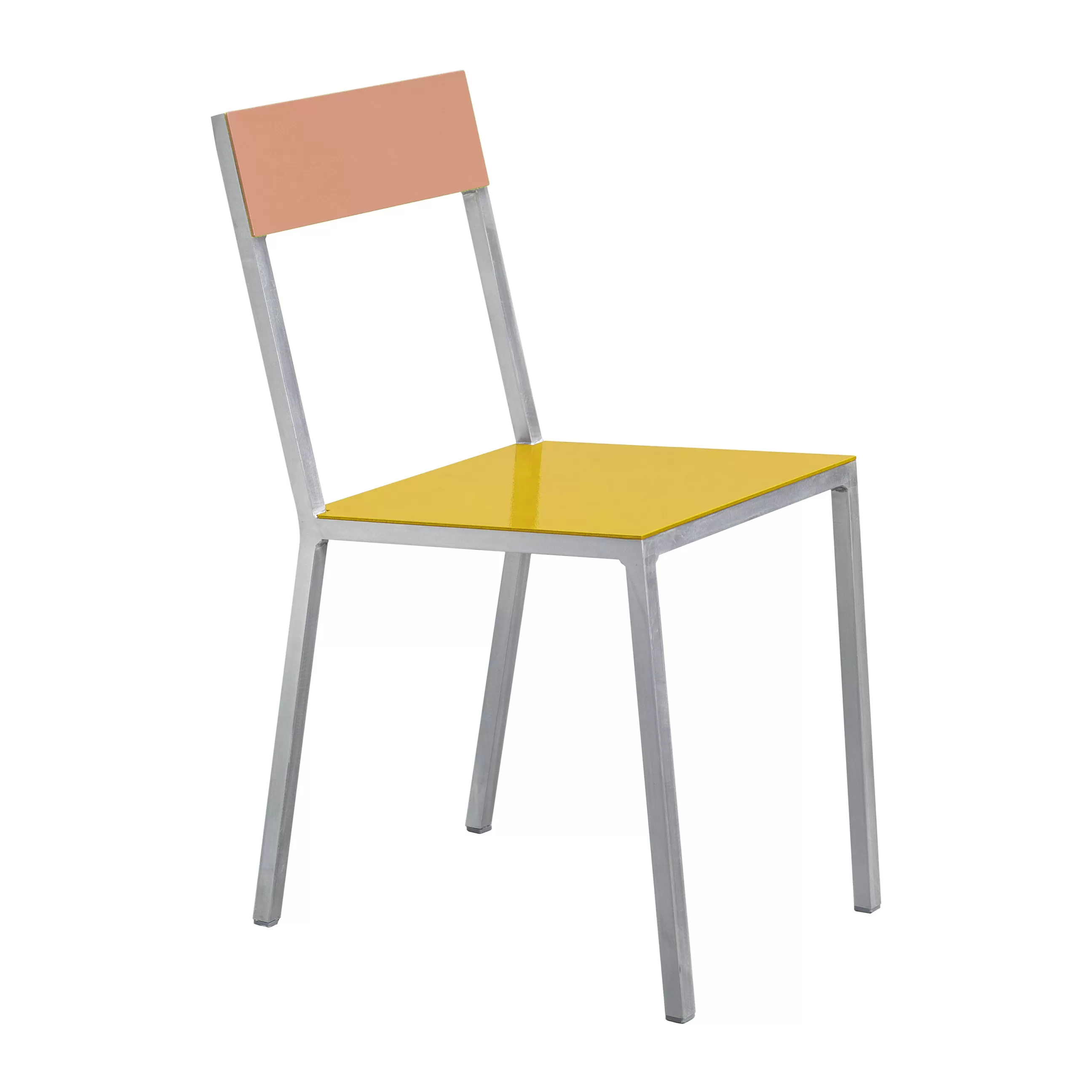 Chaises De Jardin>valerie objects Chaise Alu Chair Metal Rose Jaune / Aluminium - Aluminium - Jaune - Rose