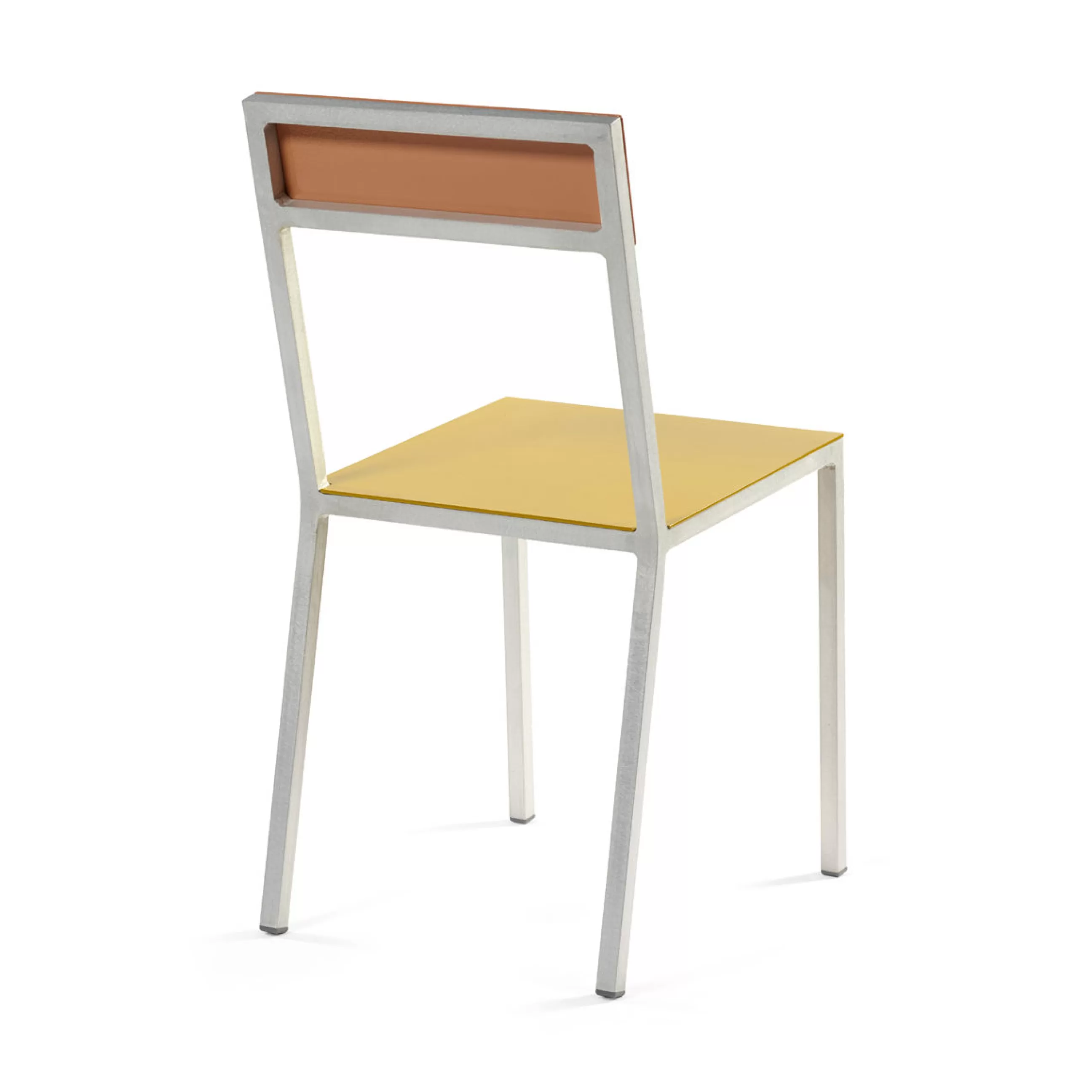 Chaises De Jardin>valerie objects Chaise Alu Chair Metal Rose Jaune / Aluminium - Aluminium - Jaune - Rose