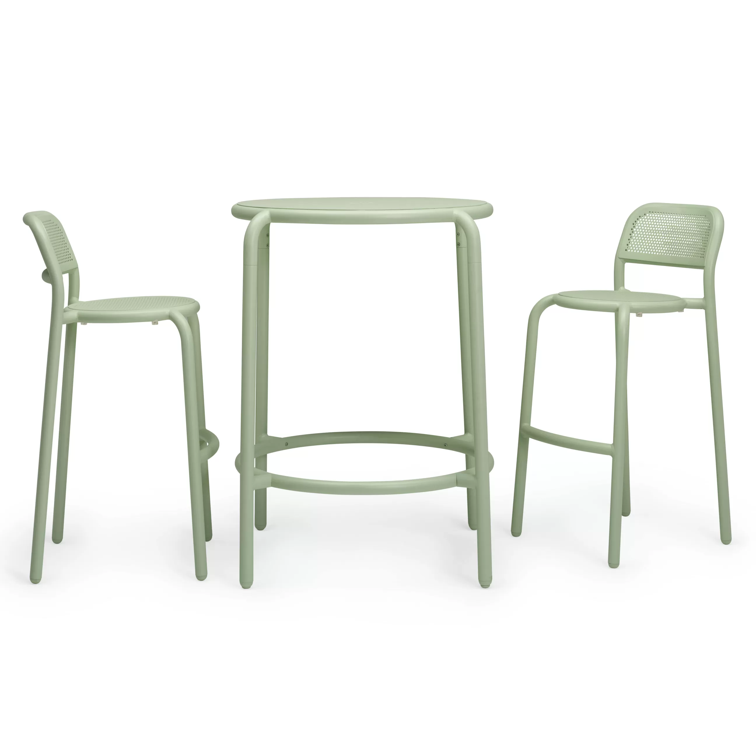 Tabourets De Bar D'extérieur>Fatboy Chaise De Bar Toni Barfly Metal/ H 82,3 Cm - Set De 2 / Aluminium Perfore - Vert