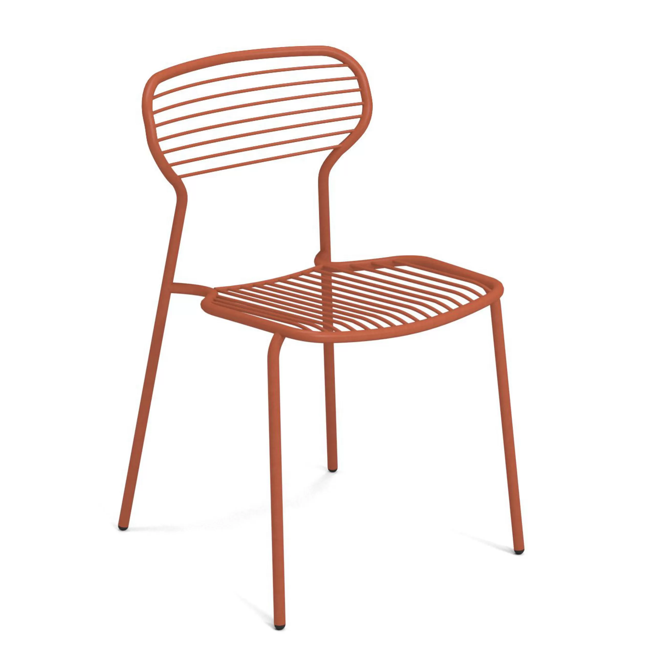 Chaises De Jardin>Emu Chaise Empilable Apero Metal Rouge - Rouge Erable