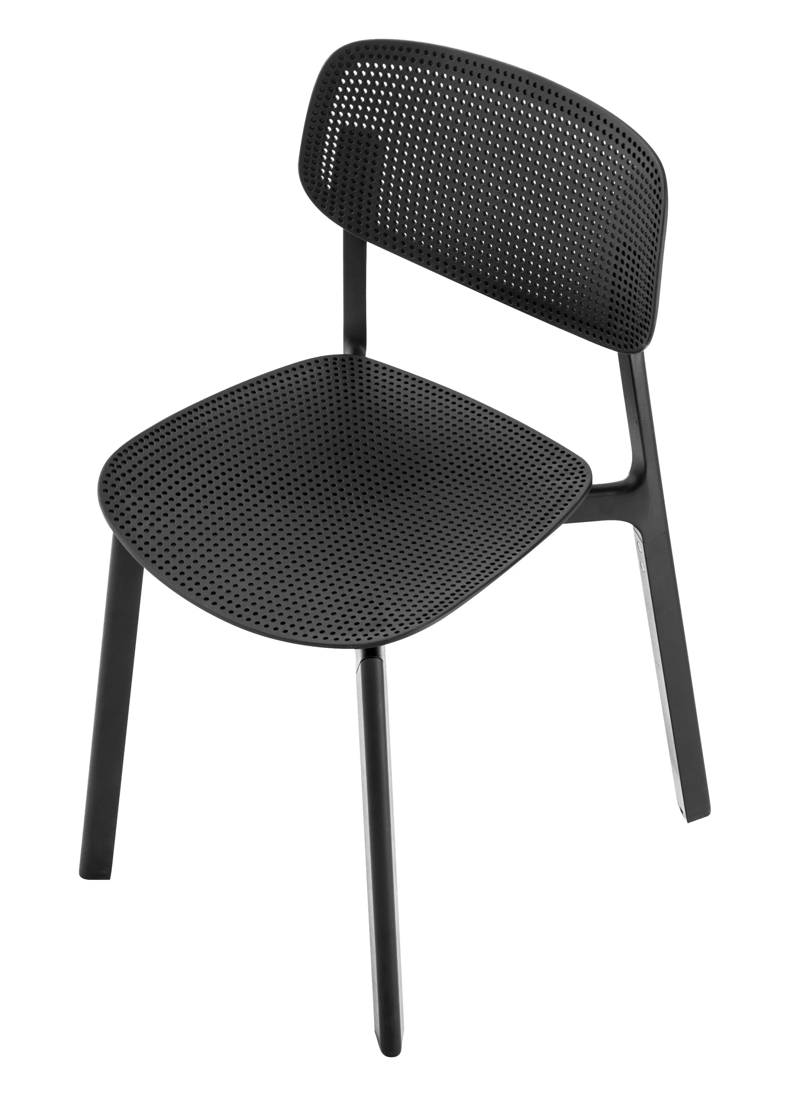 Tables Basses De Jardin>Kristalia Chaise Empilable Colander Plastique- Noir