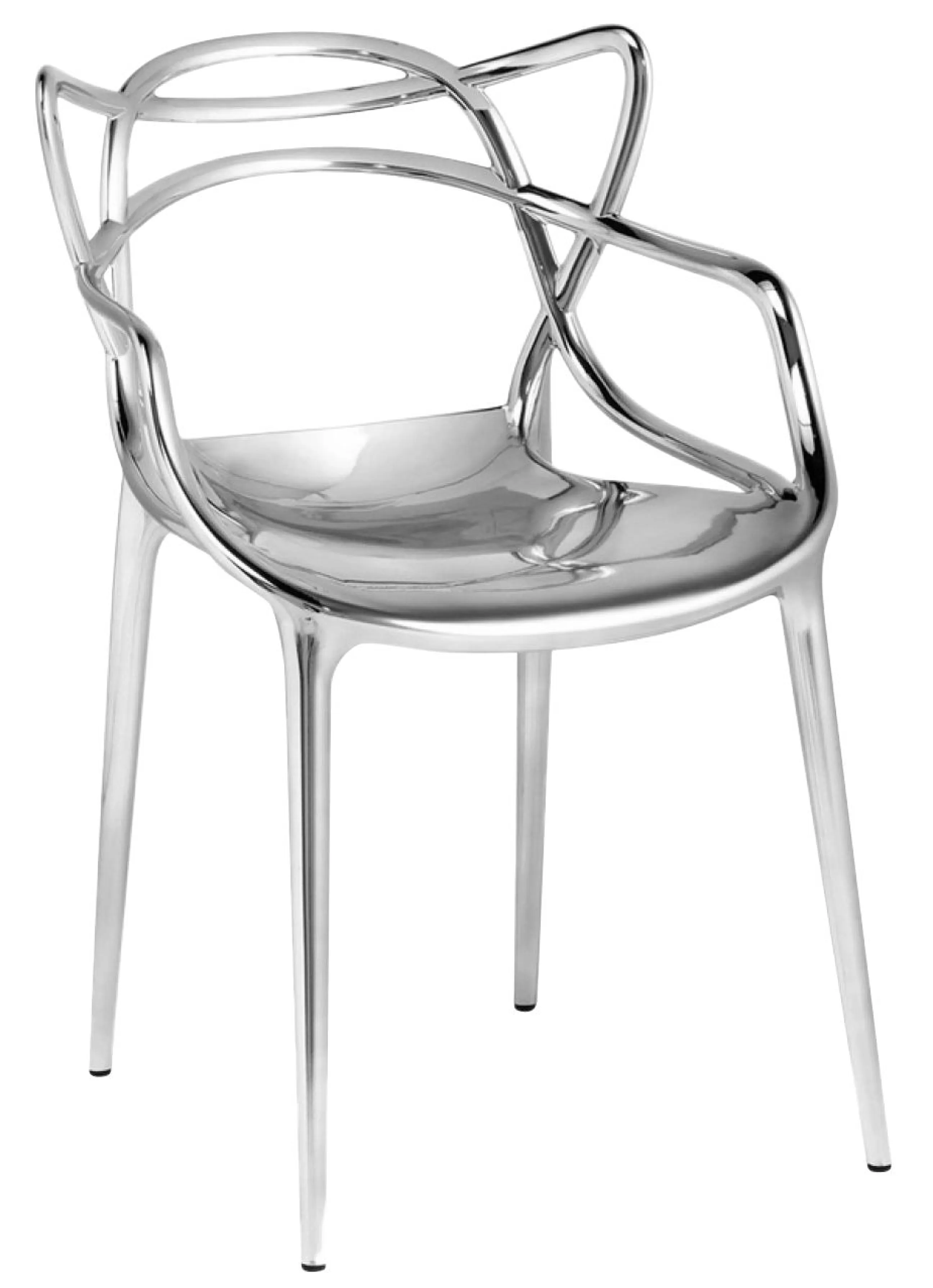 Fauteuils De Bureau>Kartell Chaise Empilable Masters Plastique Metal / Metallise - Chrome