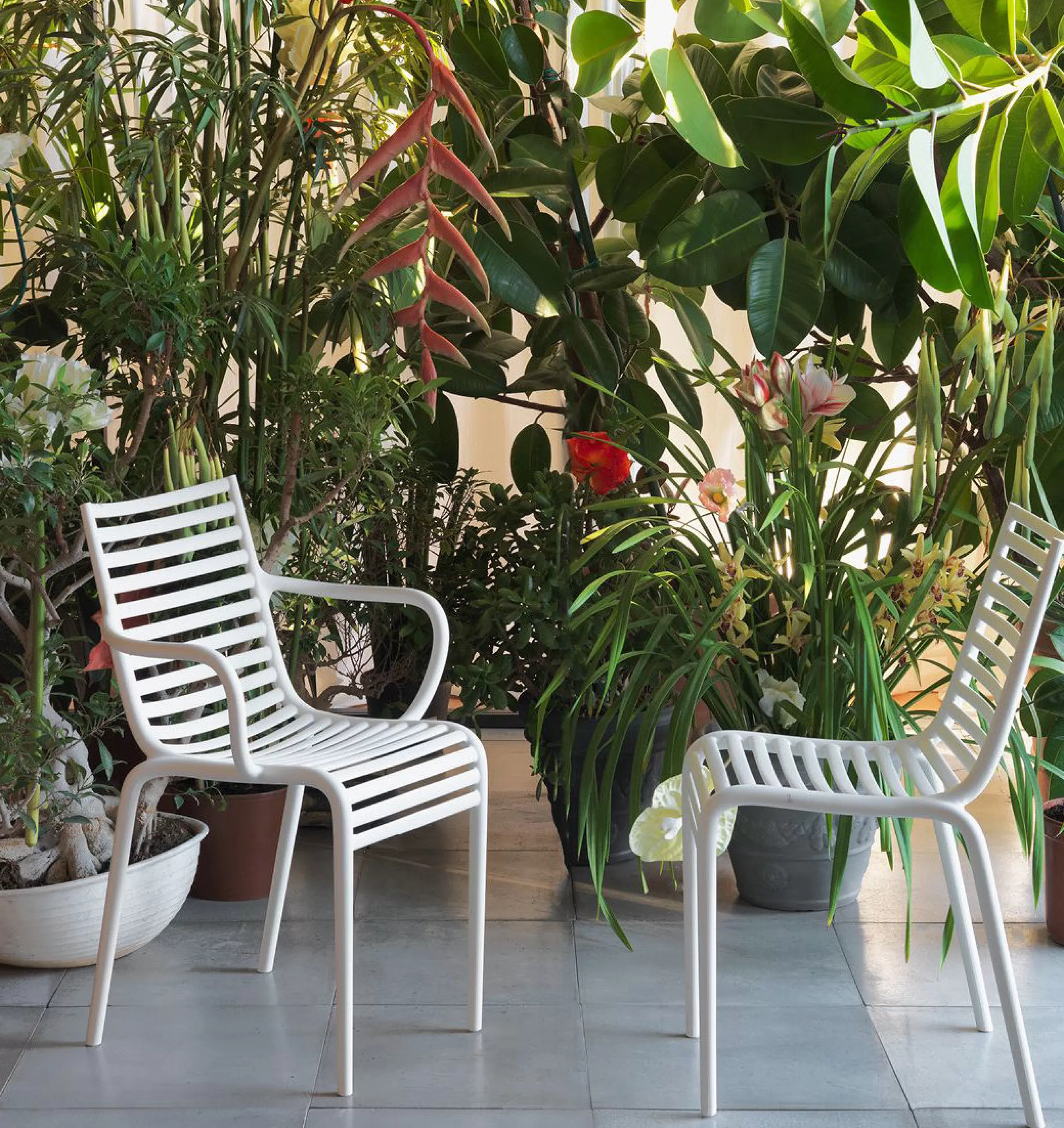 Chaises De Jardin>Driade Chaise Empilable Pip-E Plastique Bleu - Bleu Lavande