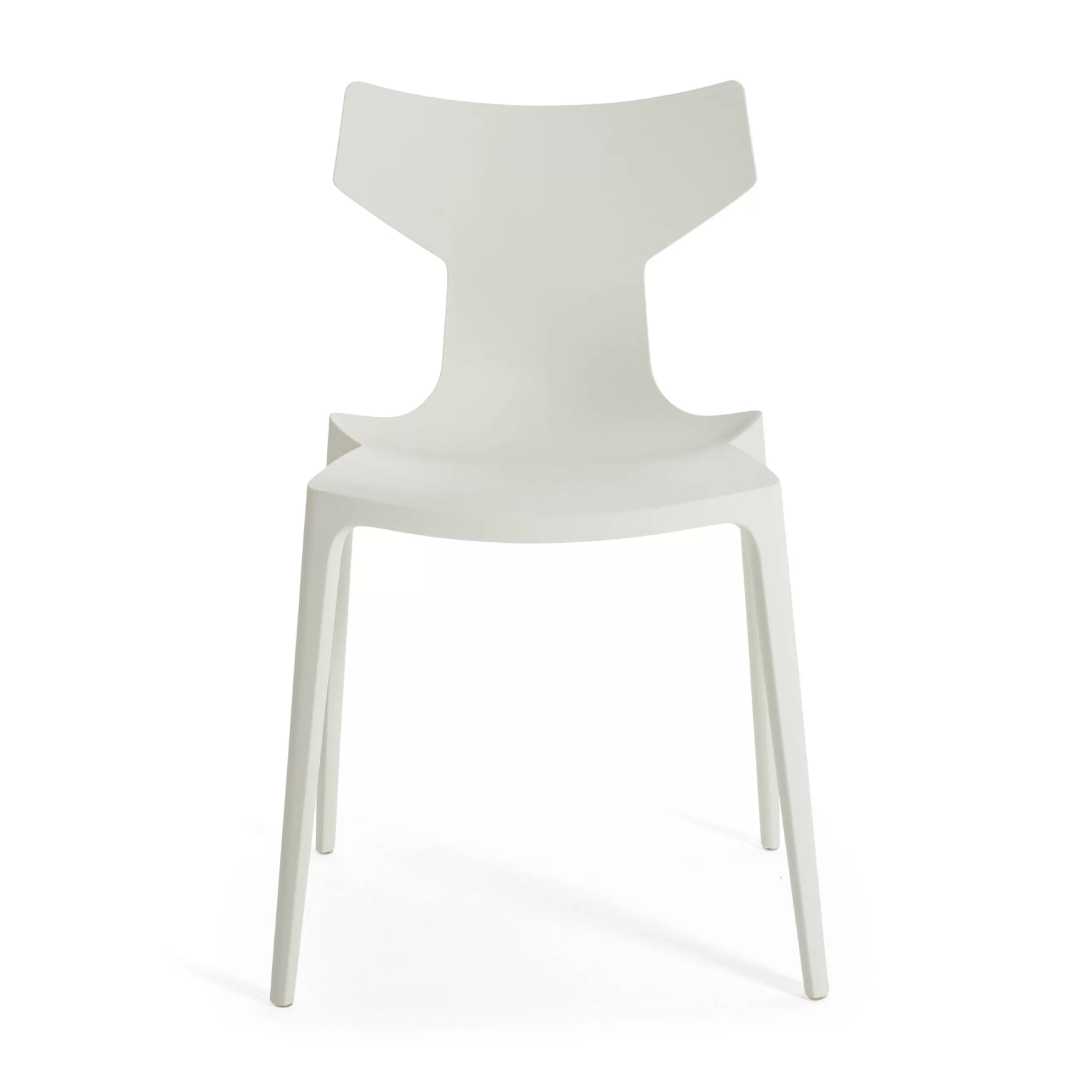 Chaises De Jardin>Kartell Chaise Empilable Re-Chair Plastique/ Materiau Recycle - Blanc