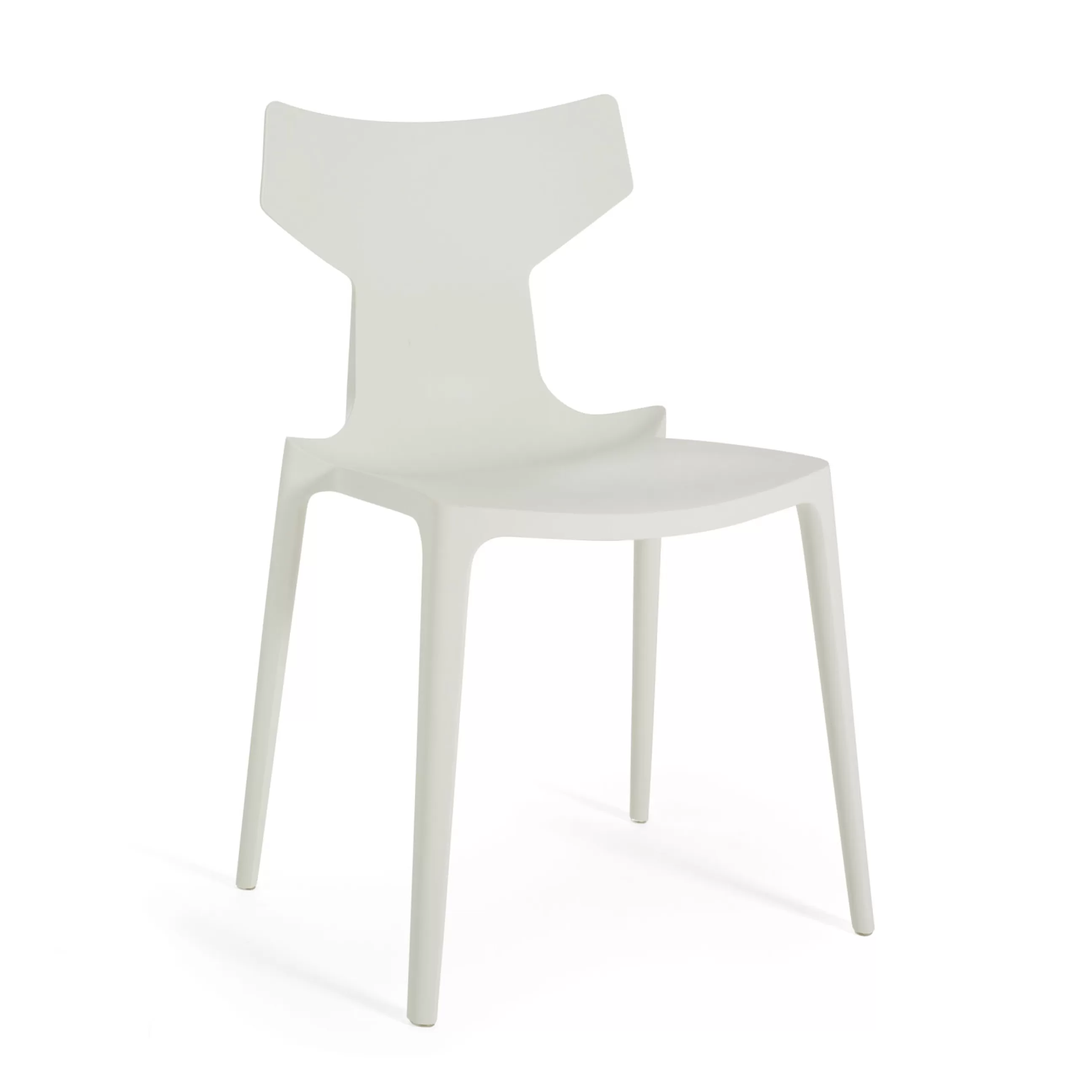 Chaises De Jardin>Kartell Chaise Empilable Re-Chair Plastique/ Materiau Recycle - Blanc