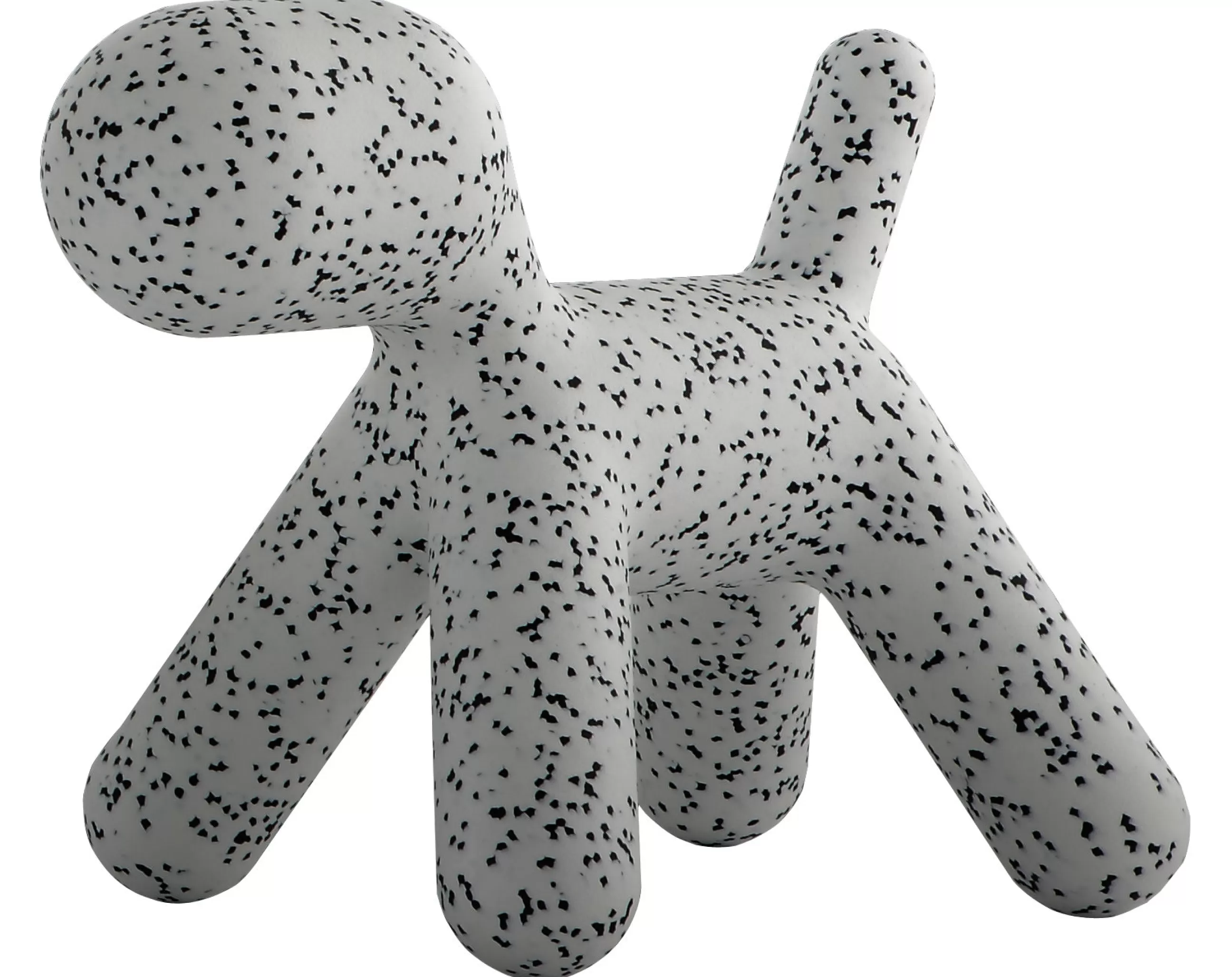 Déco Et Accessoires De Jardin>Magis Chaise Enfant Puppy Large Plastique Blanc / Dalmatien - L 69 Cm - Blanc - Noir