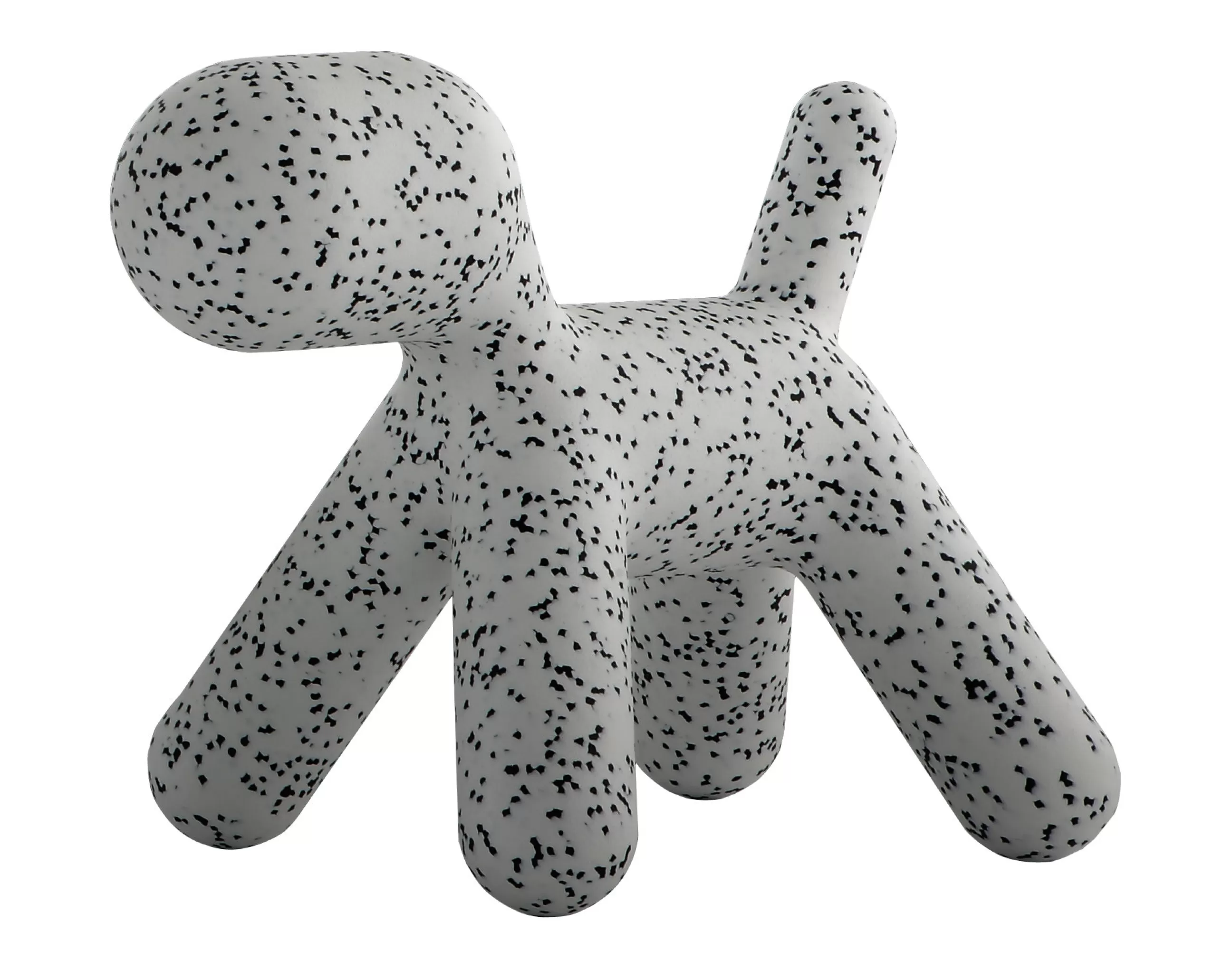 Déco Et Accessoires De Jardin>Magis Chaise Enfant Puppy Small Plastique Blanc / Dalmatien - L 42 Cm - Blanc - Noir